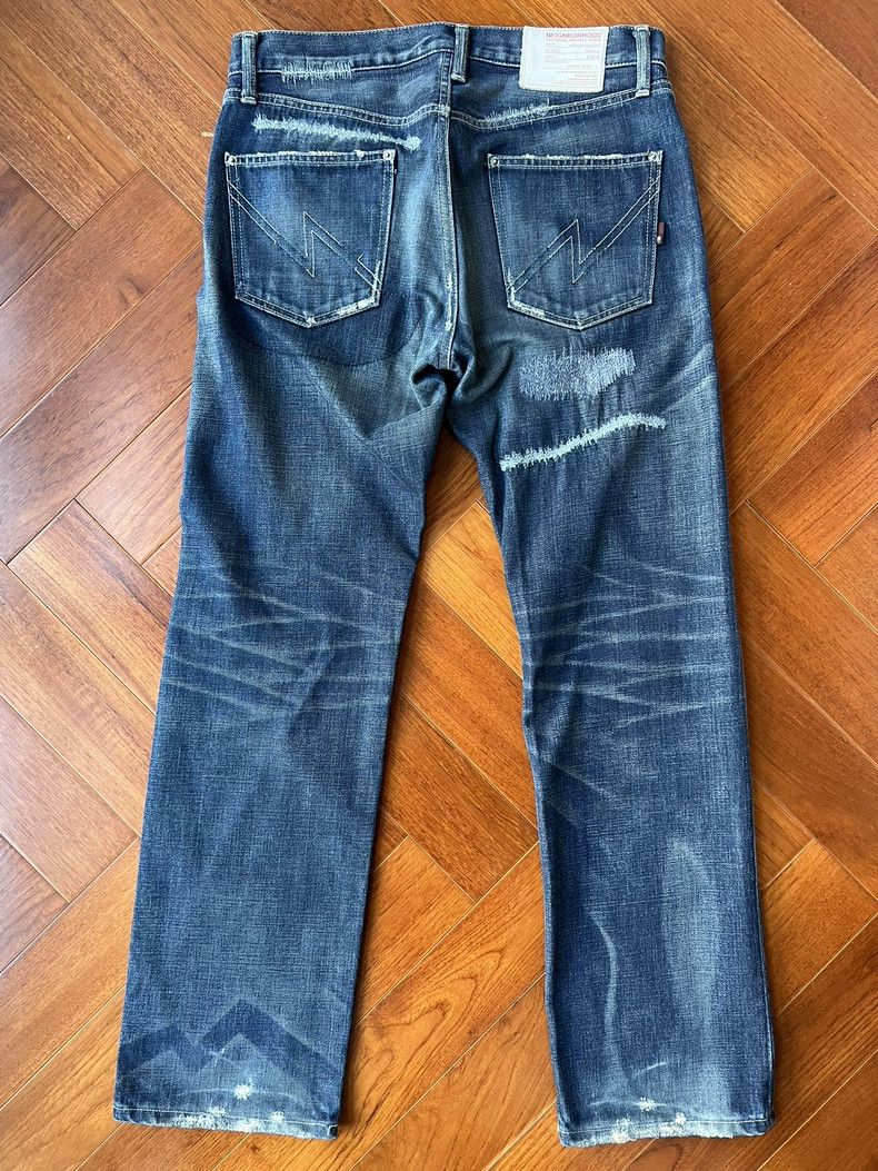 Neighborhood Neighborhood SCAB Fenom Ripped Denim Jeans Size US 27 - 2 Thumbnail