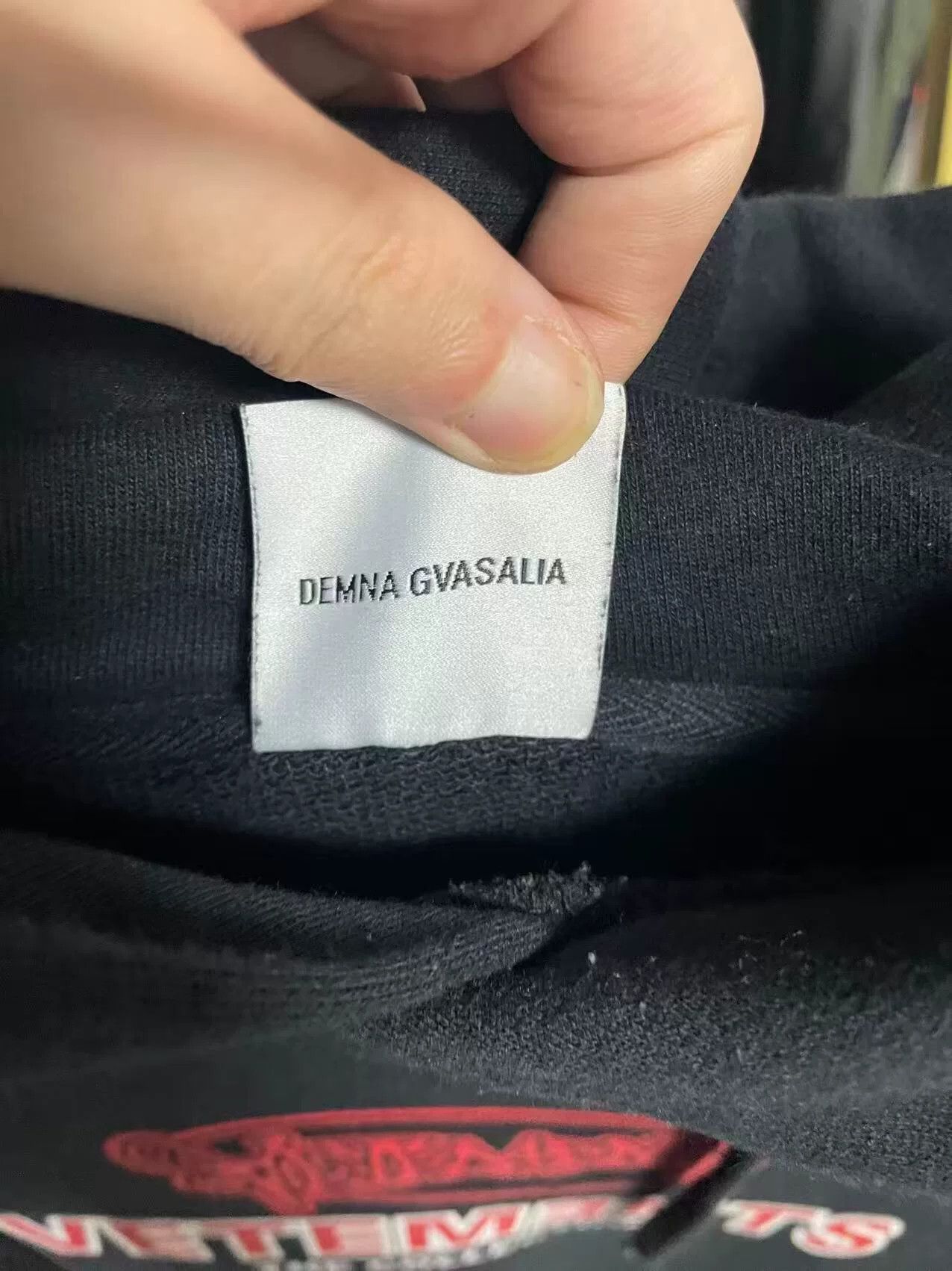 Vetements Vetements Black Logo Print Sweatshirt Size US S / EU 44-46 / 1 - 5 Thumbnail