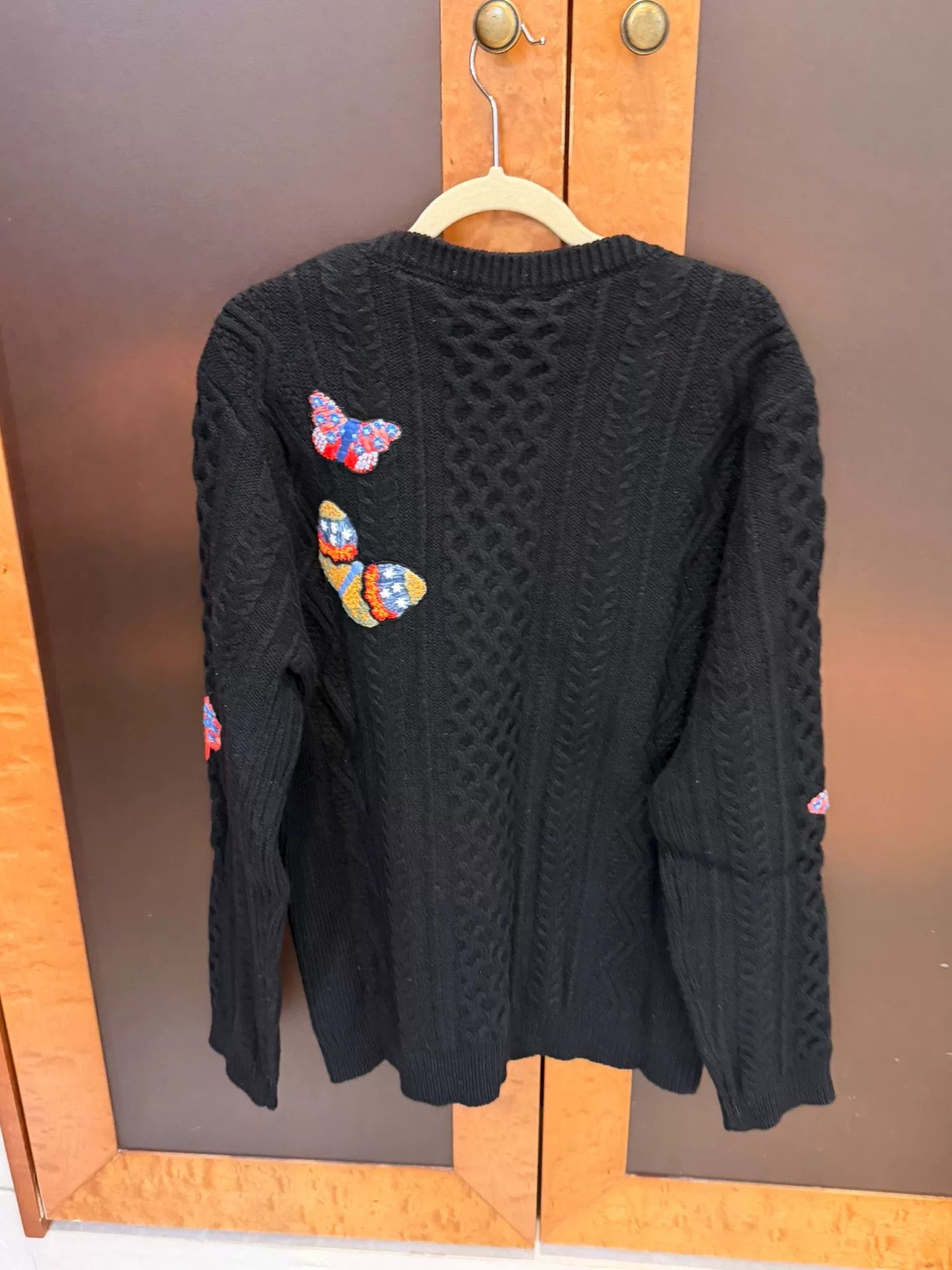 Valentino Valentino Butterfly Embroidered Sweater L Size US L / EU 52-54 / 3 - 4 Thumbnail