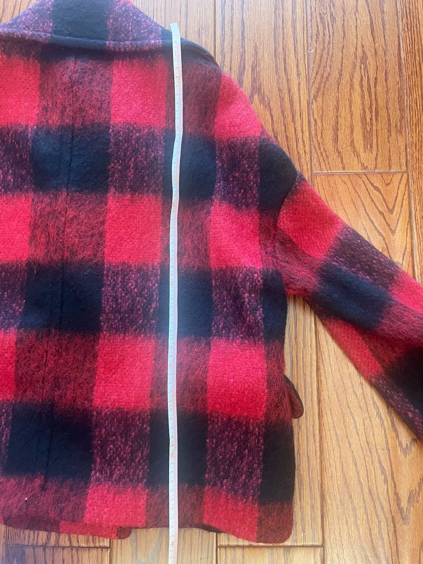 Valentino Valentino Red Plaid Short Coat Size US M / EU 48-50 / 2 - 8 Thumbnail