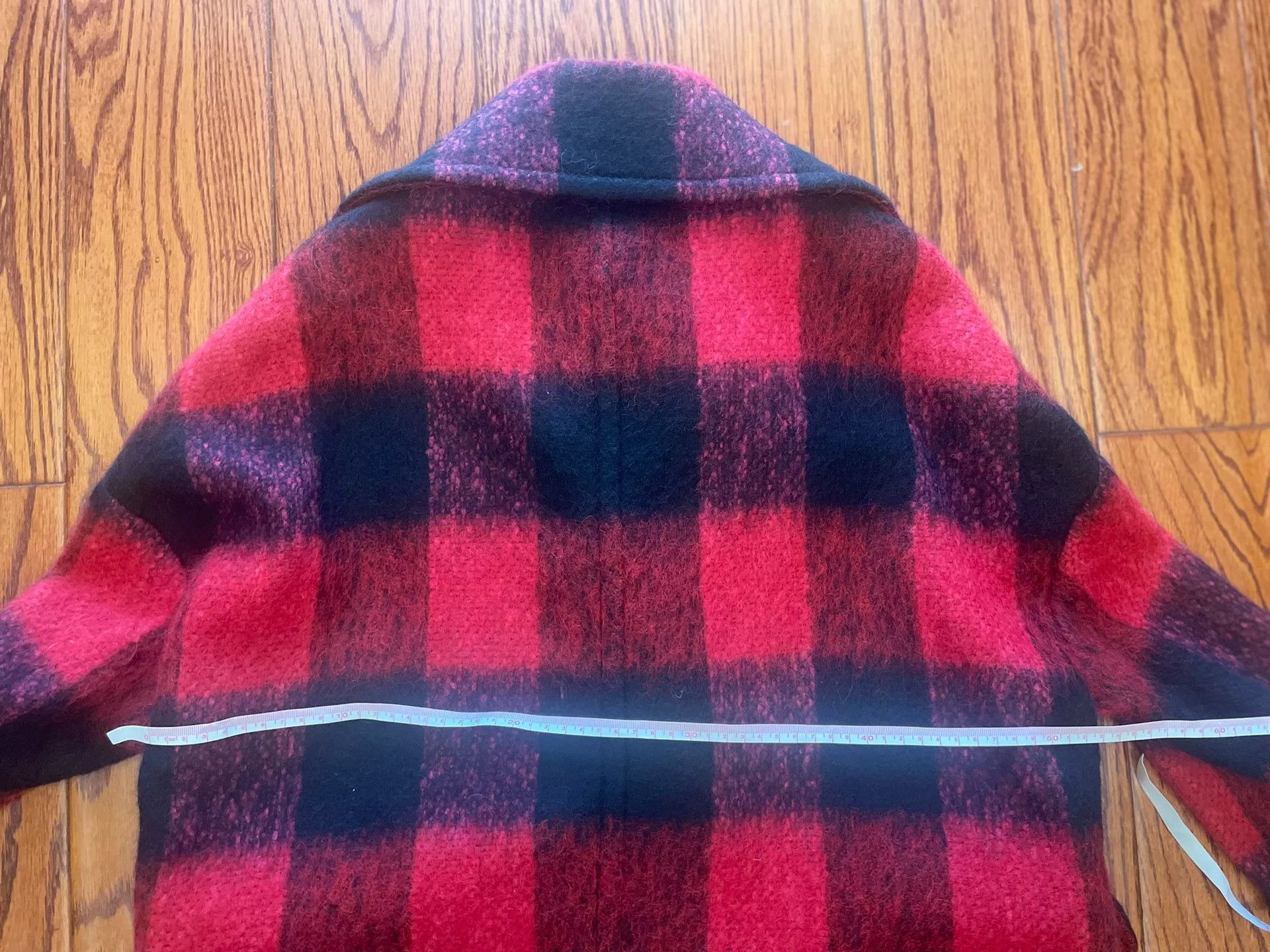 Valentino Valentino Red Plaid Short Coat Size US M / EU 48-50 / 2 - 7 Thumbnail