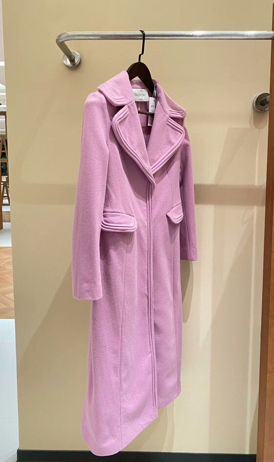 Valentino Valentino Pink Purple Long Wool Coat Size US S / EU 44-46 / 1 - 5 Thumbnail