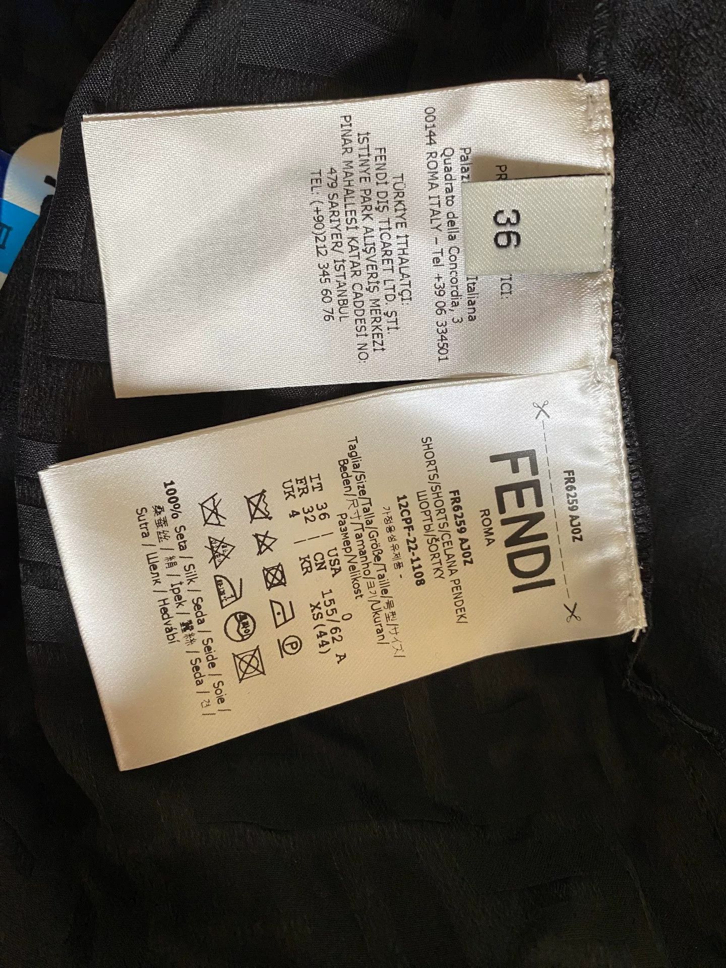 Fendi Fendi Double F Logo Silk Shorts Size US 34 / EU 50 - 5 Thumbnail