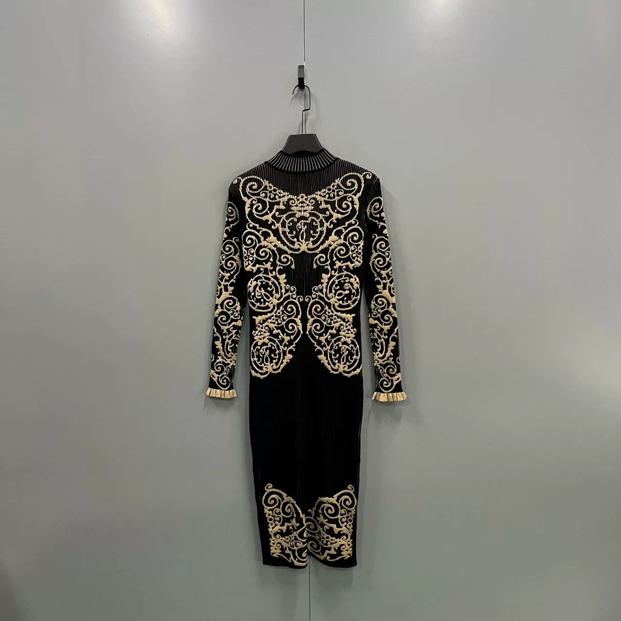fendi gold dress 1980s Fendi Gold Sheer Panel Dress main image 0