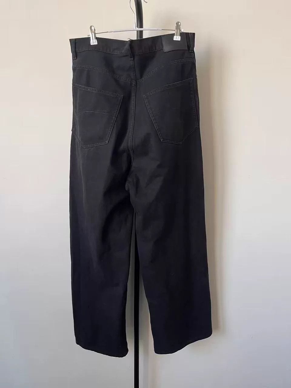 Balenciaga Balenciaga Solid Zip Wide-Leg Jeans Size US 28 / EU 44 - 2 Thumbnail