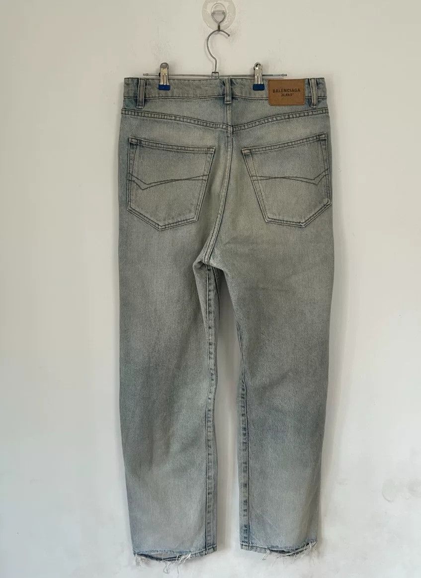 Balenciaga FW23 Distressed Straight Jeans