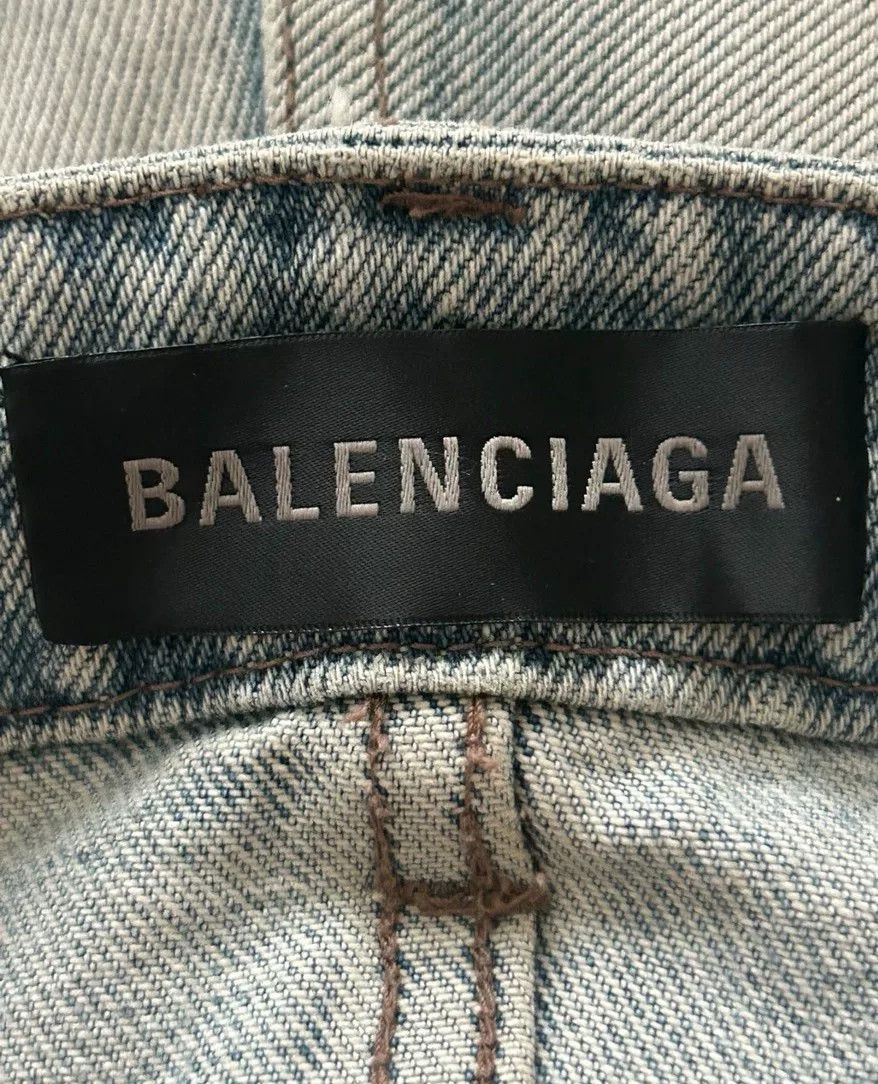 Balenciaga FW23 Distressed Straight Jeans