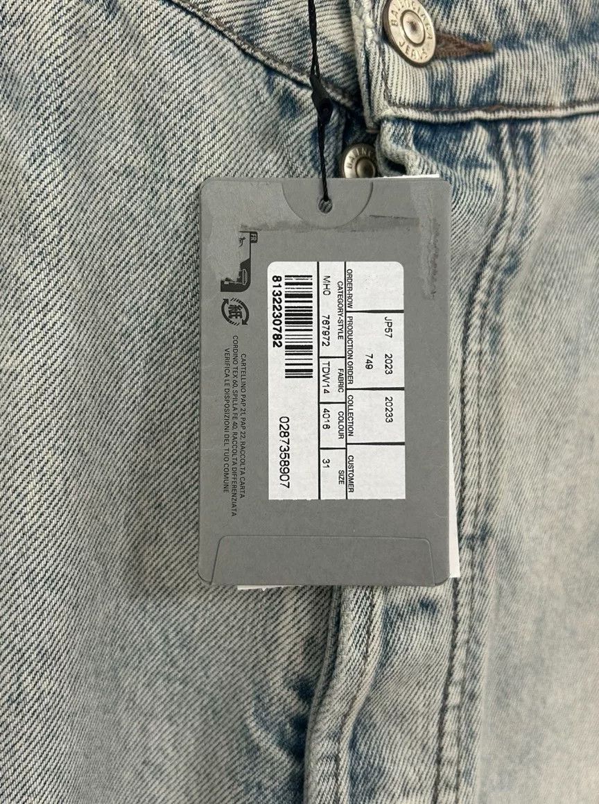 Balenciaga FW23 Distressed Straight Jeans