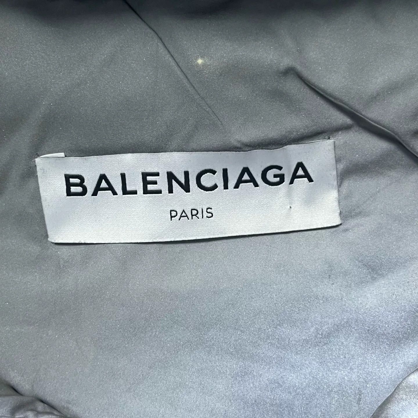 Balenciaga Balenciaga Silver Gray Logo Down Jacket Size US XS / EU 42 / 0 - 3 Thumbnail
