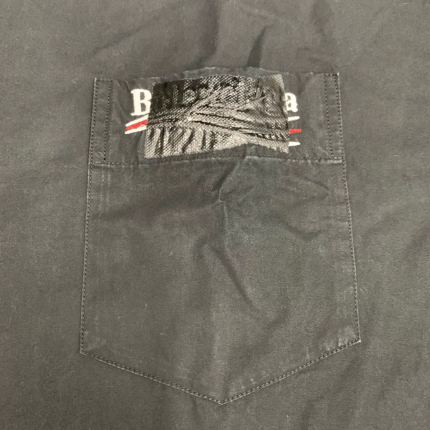 Balenciaga Balenciaga Black Tape Coke Wave Shirt Jacket Size US S / EU 44-46 / 1 - 6 Thumbnail
