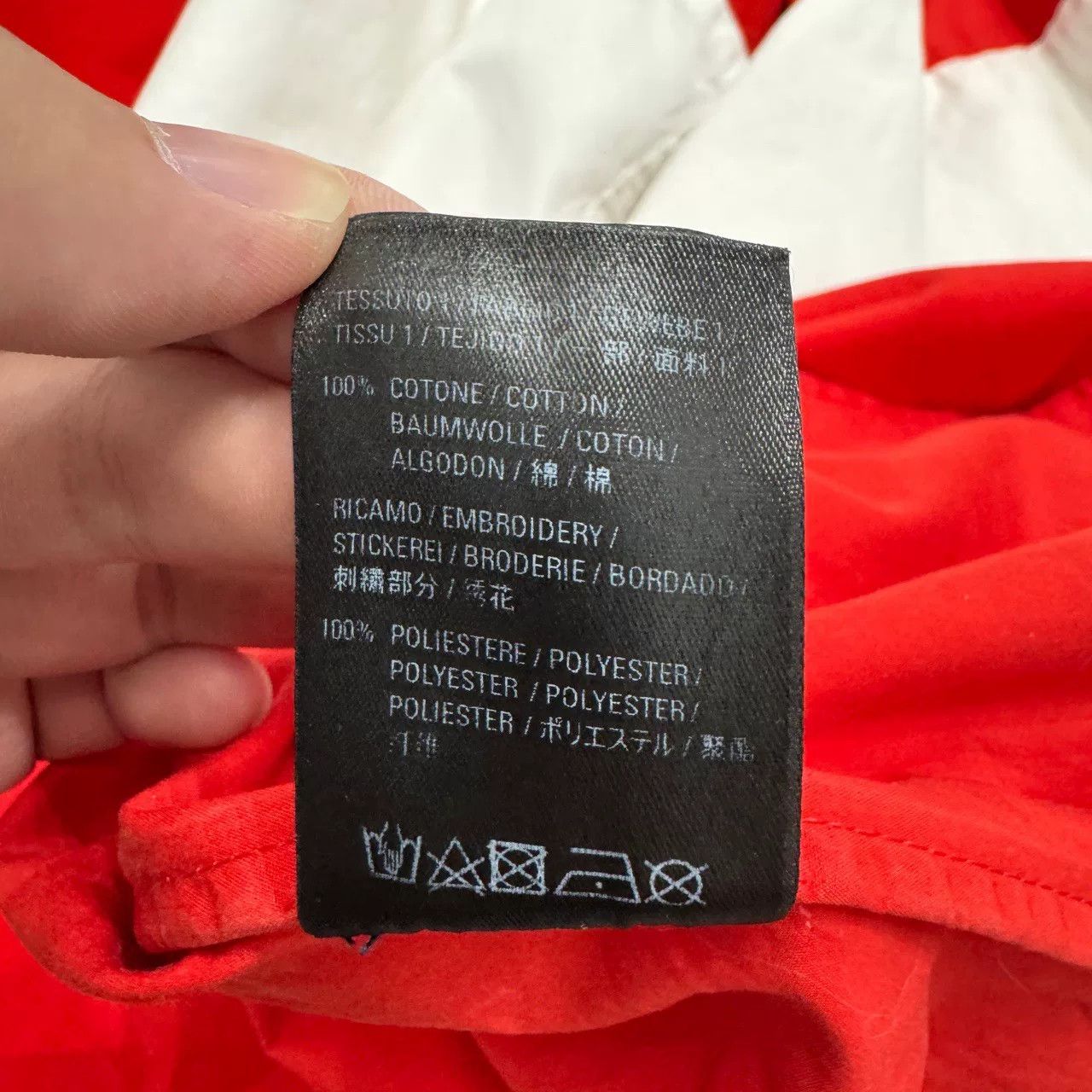 Balenciaga Balenciaga Red White Windbreaker Size US S / EU 44-46 / 1 - 4 Thumbnail