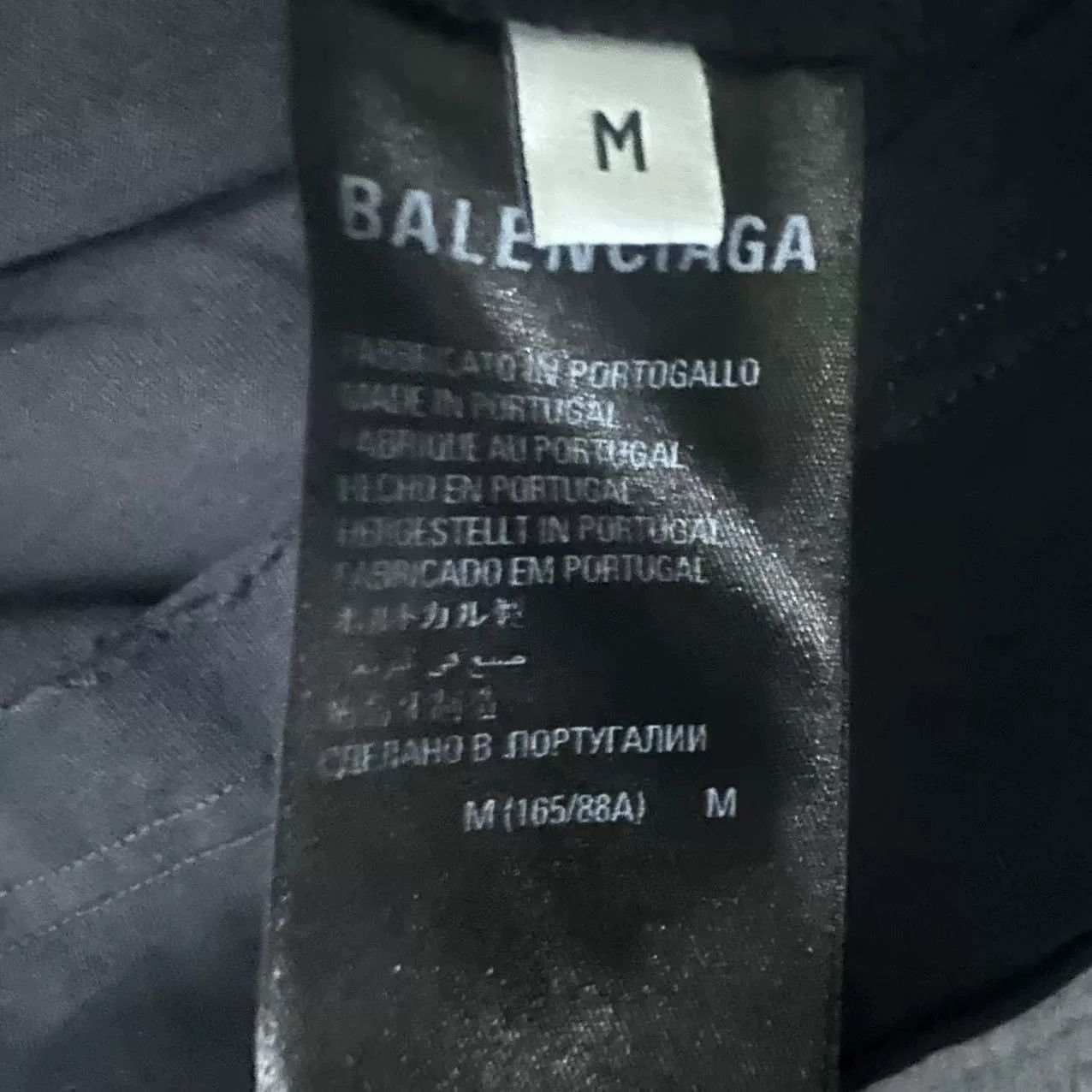 Balenciaga Balenciaga Letter Print Hole Short Sleeve T-shirt Size US M / EU 48-50 / 2 - 5 Thumbnail