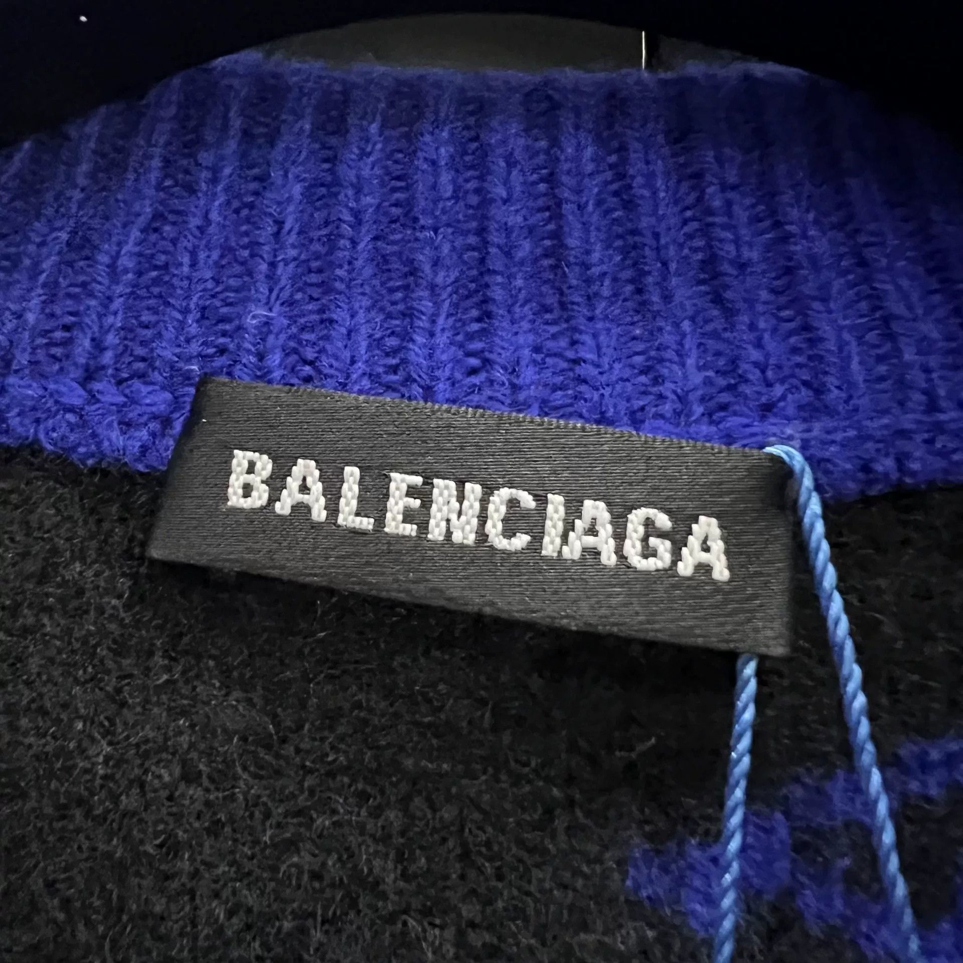 Balenciaga Balenciaga Blue Logo Sweater Size US XS / EU 42 / 0 - 4 Thumbnail
