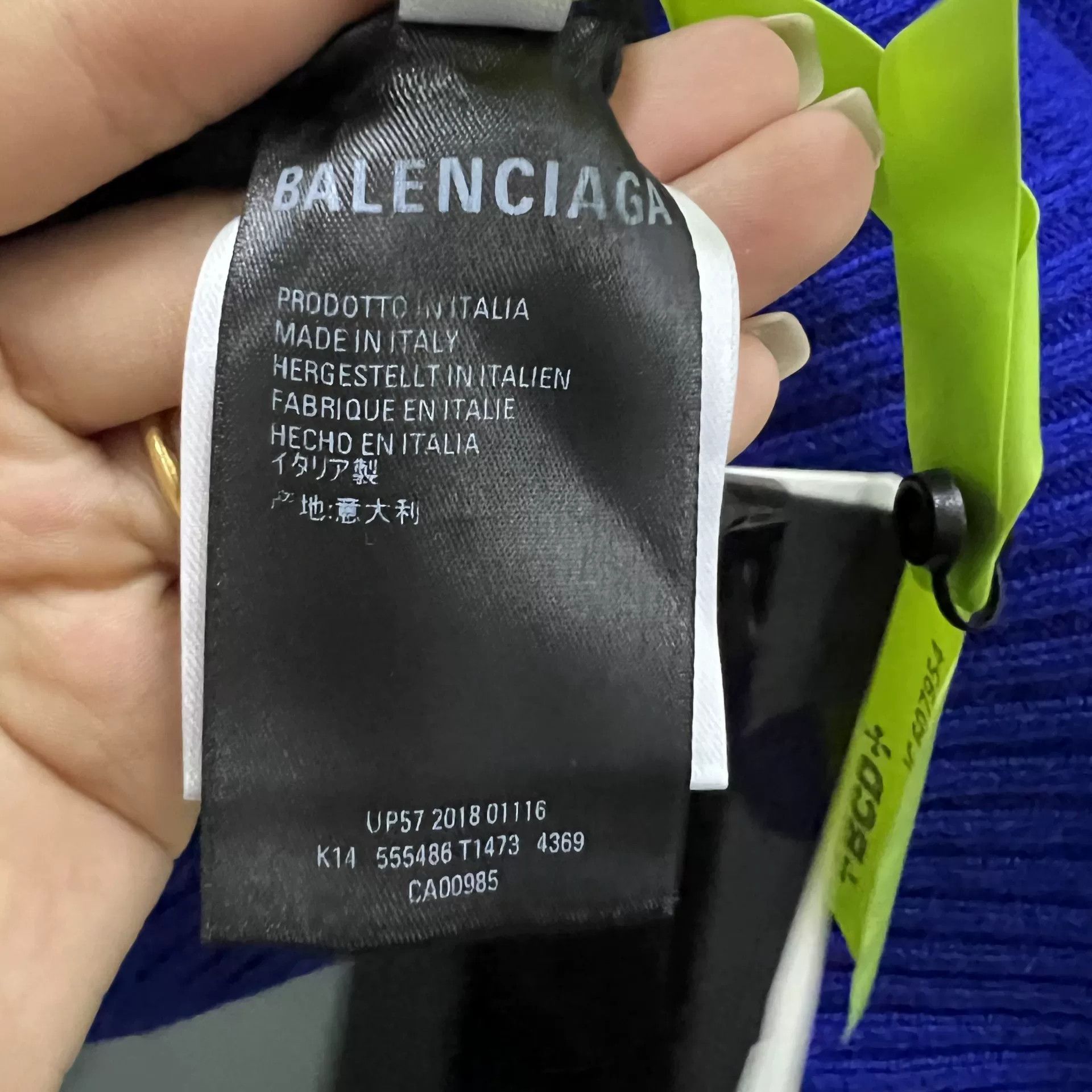 Balenciaga Balenciaga Blue Logo Sweater Size US XS / EU 42 / 0 - 3 Thumbnail