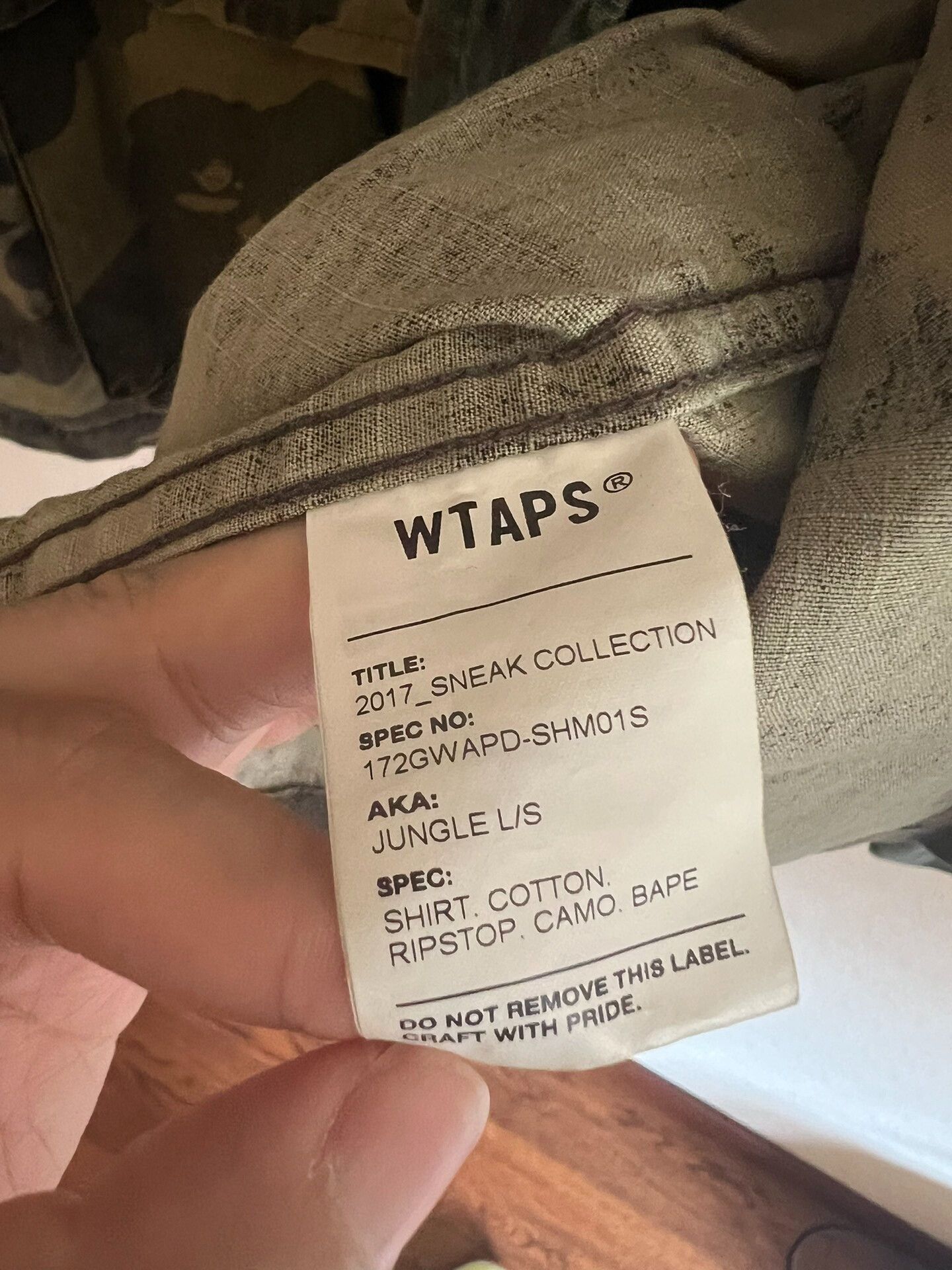 Bape WTAPS BAPE 17AW Collaborative Four-Pocket Jacket Size US M / EU 48-50 / 2 - 6 Thumbnail