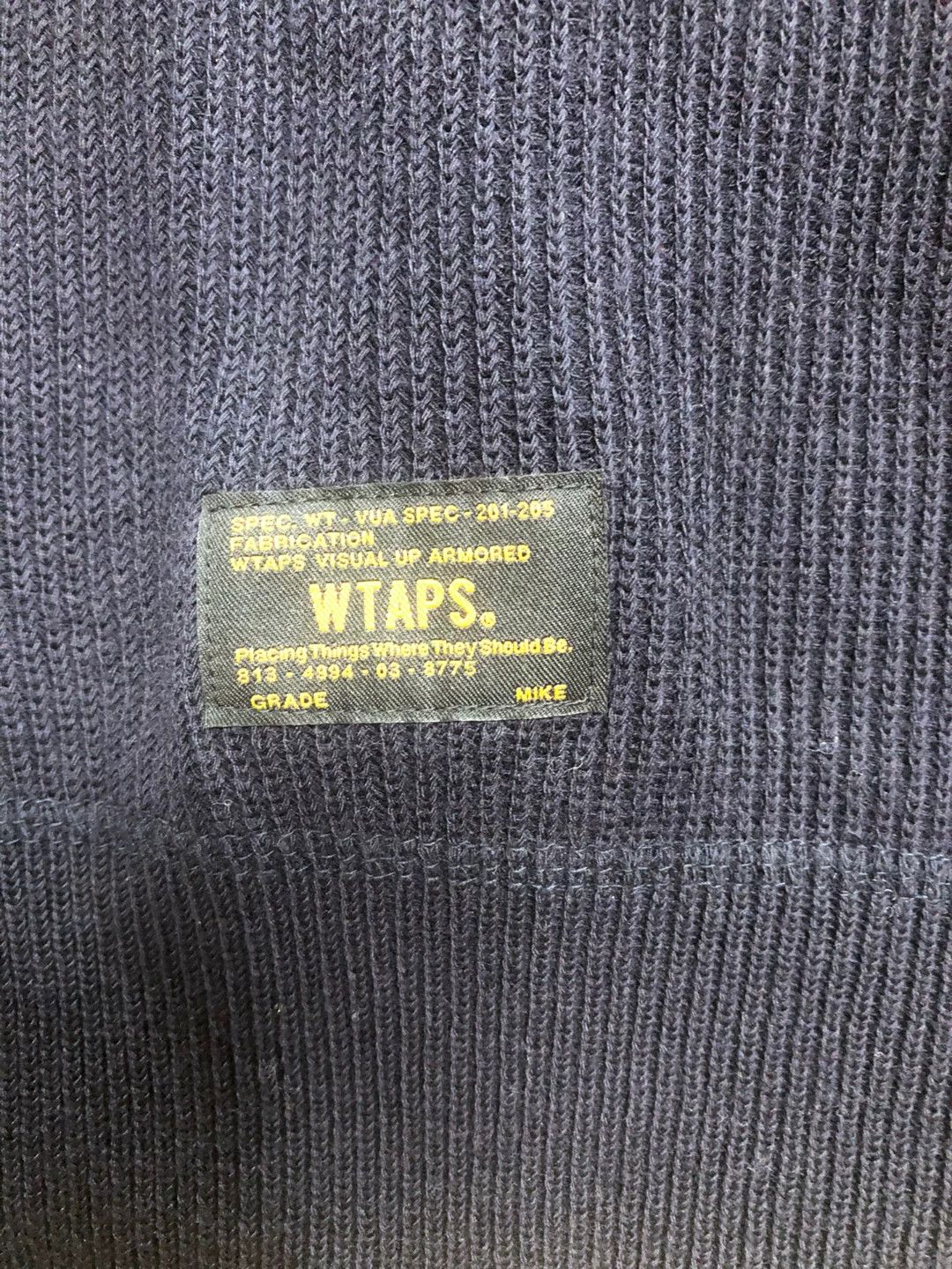 Vintage WTAPS Omega Knit Sweater Navy M Size US M / EU 48-50 / 2 - 2 Thumbnail