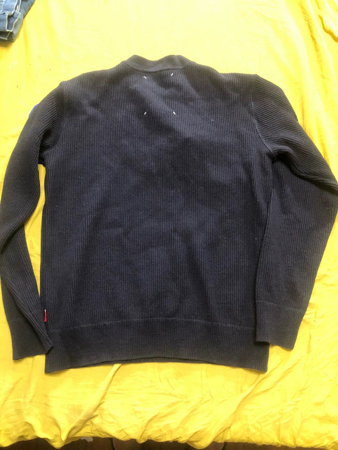 Vintage WTAPS Omega Knit Sweater Navy M Size US M / EU 48-50 / 2 - 6 Thumbnail