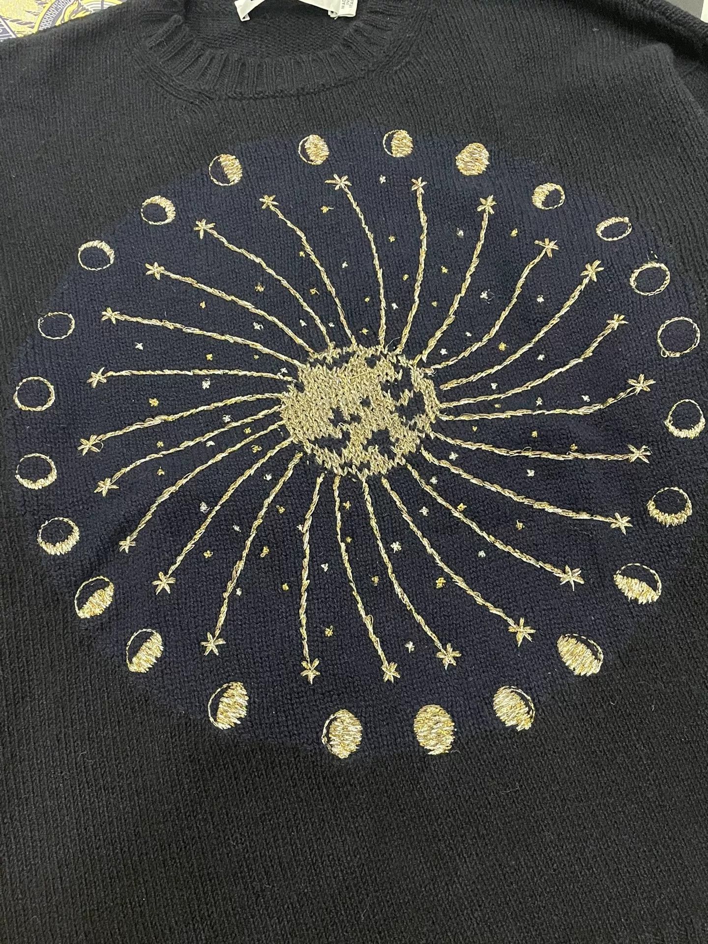 Dior Dior Black Gold Moon Phase Cashmere Sweater Size US M / EU 48-50 / 2 - 2 Thumbnail