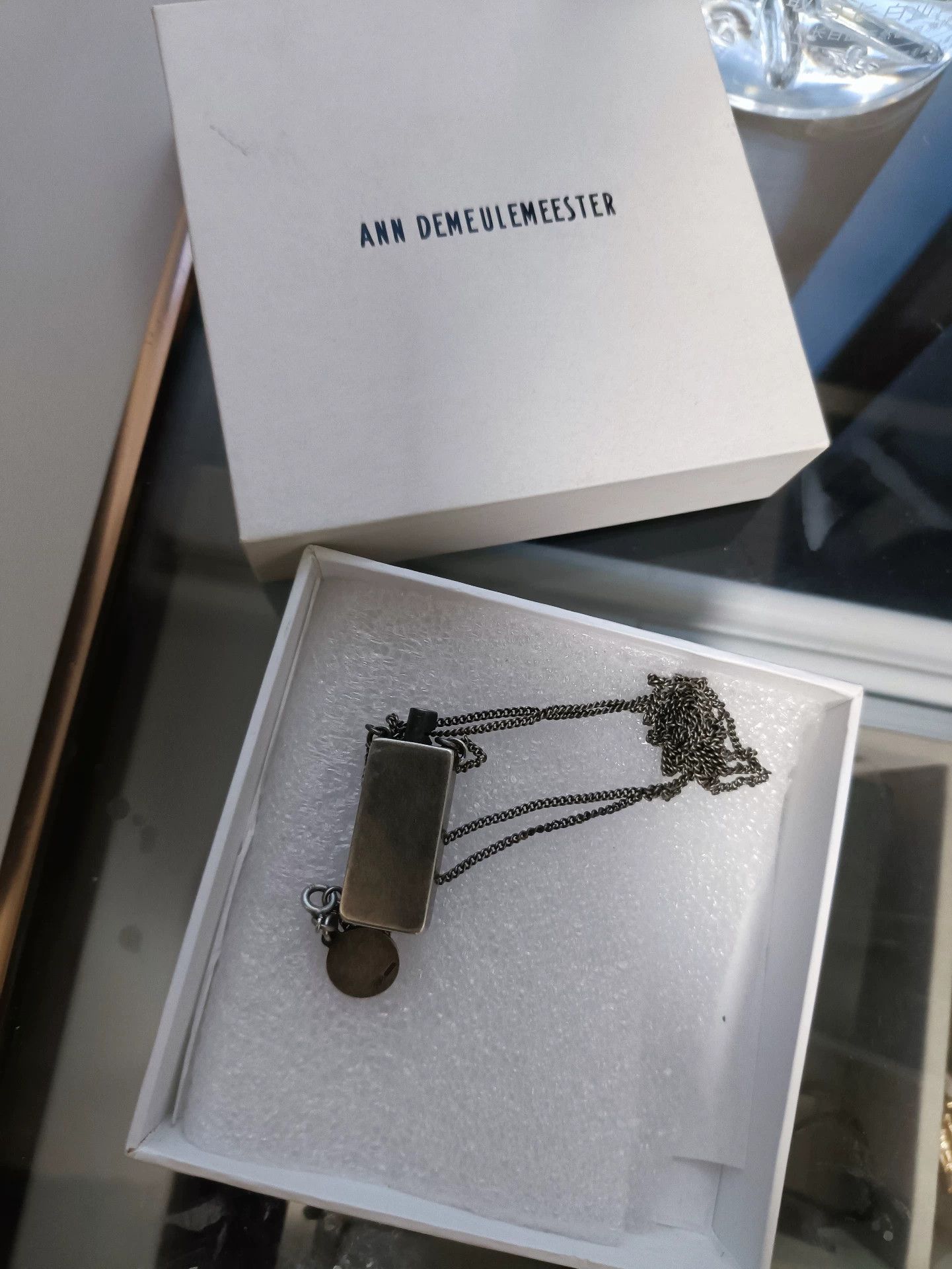 Ann Demeulemeester Ann Demeulemeester Silver Wine Bottle Necklace Size ONE SIZE - 2 Thumbnail