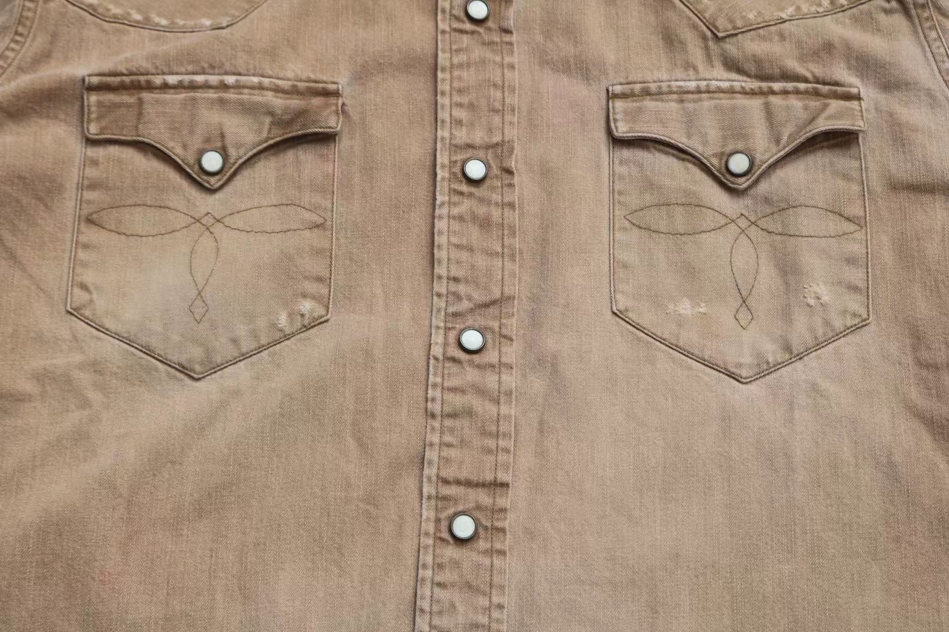 RRL Ralph Lauren RRL Vintage Western Shirt Brown Size US M / EU 48-50 / 2 - 5 Thumbnail