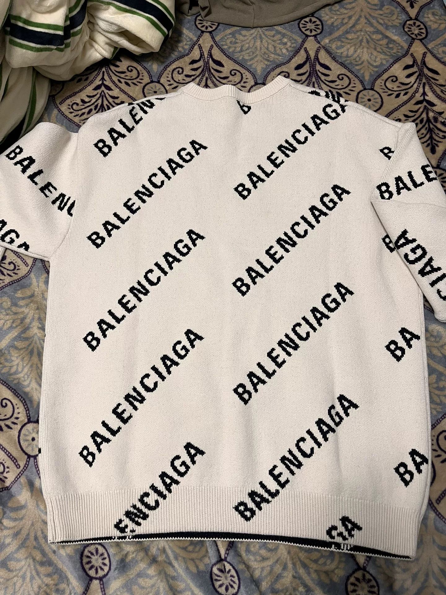 Balenciaga Balenciaga FW21 Logo Knit Sweater Size US M / EU 48-50 / 2 - 6 Thumbnail