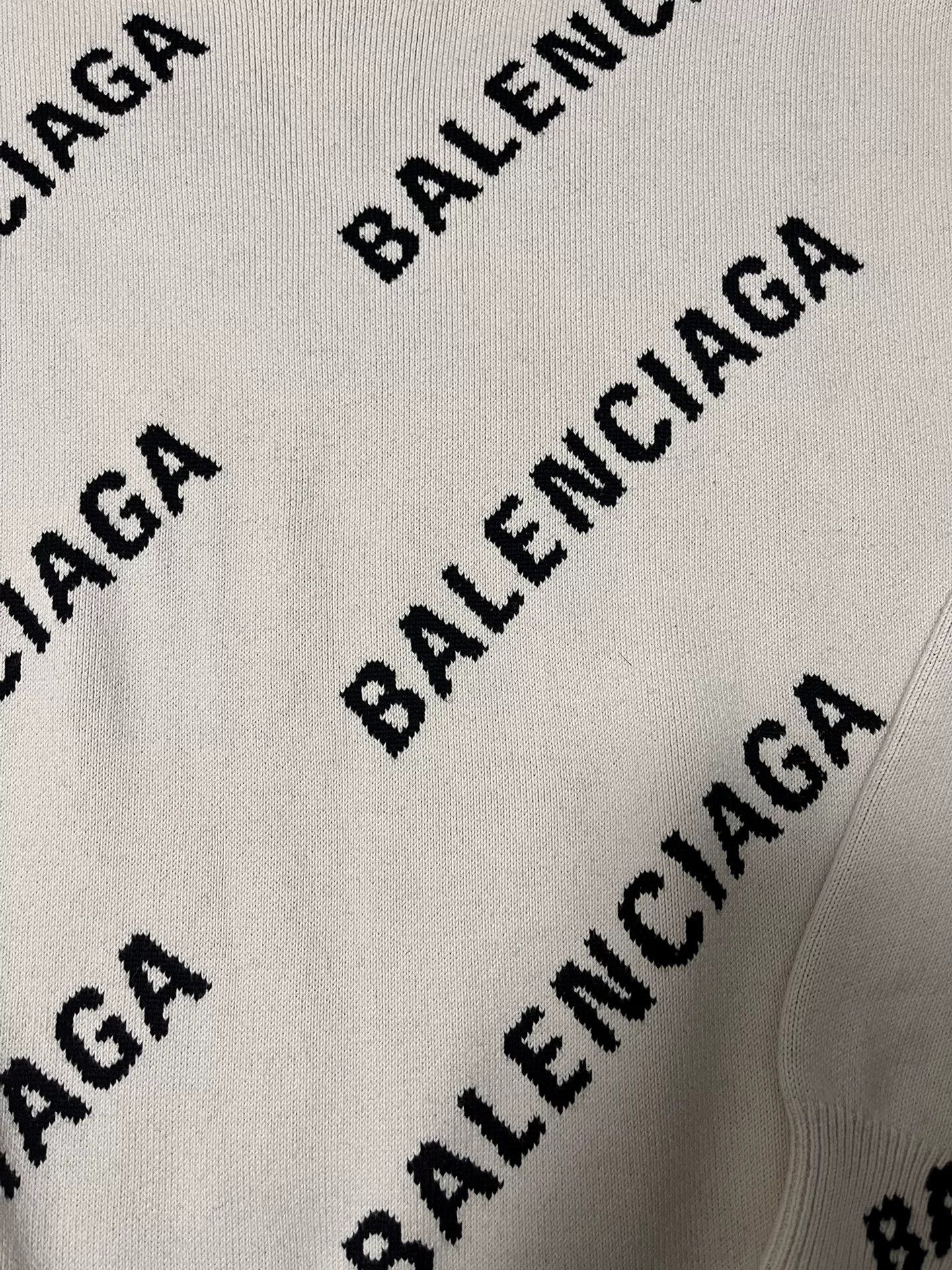 Balenciaga Balenciaga FW21 Logo Knit Sweater Size US M / EU 48-50 / 2 - 2 Thumbnail