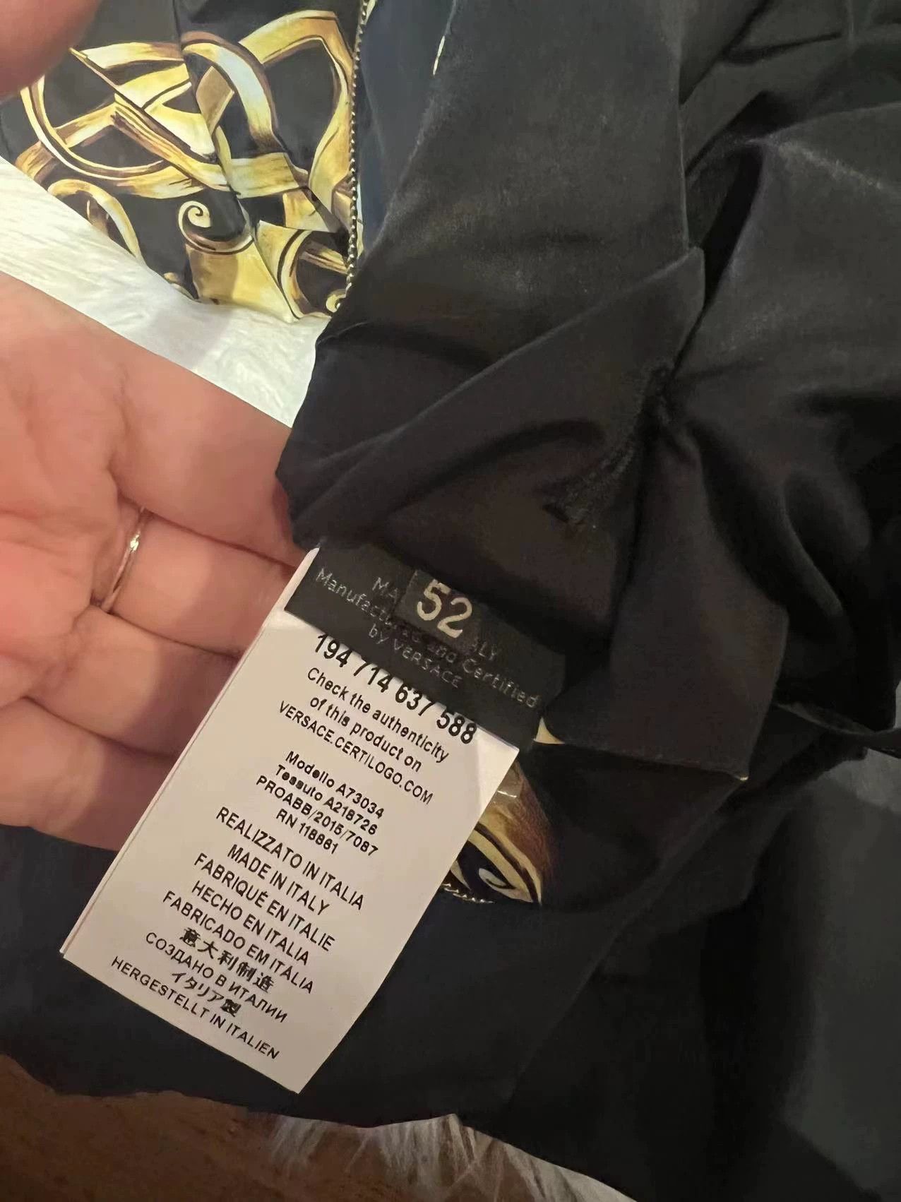 Versace Versace Baroque Print Zip Jacket Size US XL / EU 56 / 4 - 4 Thumbnail