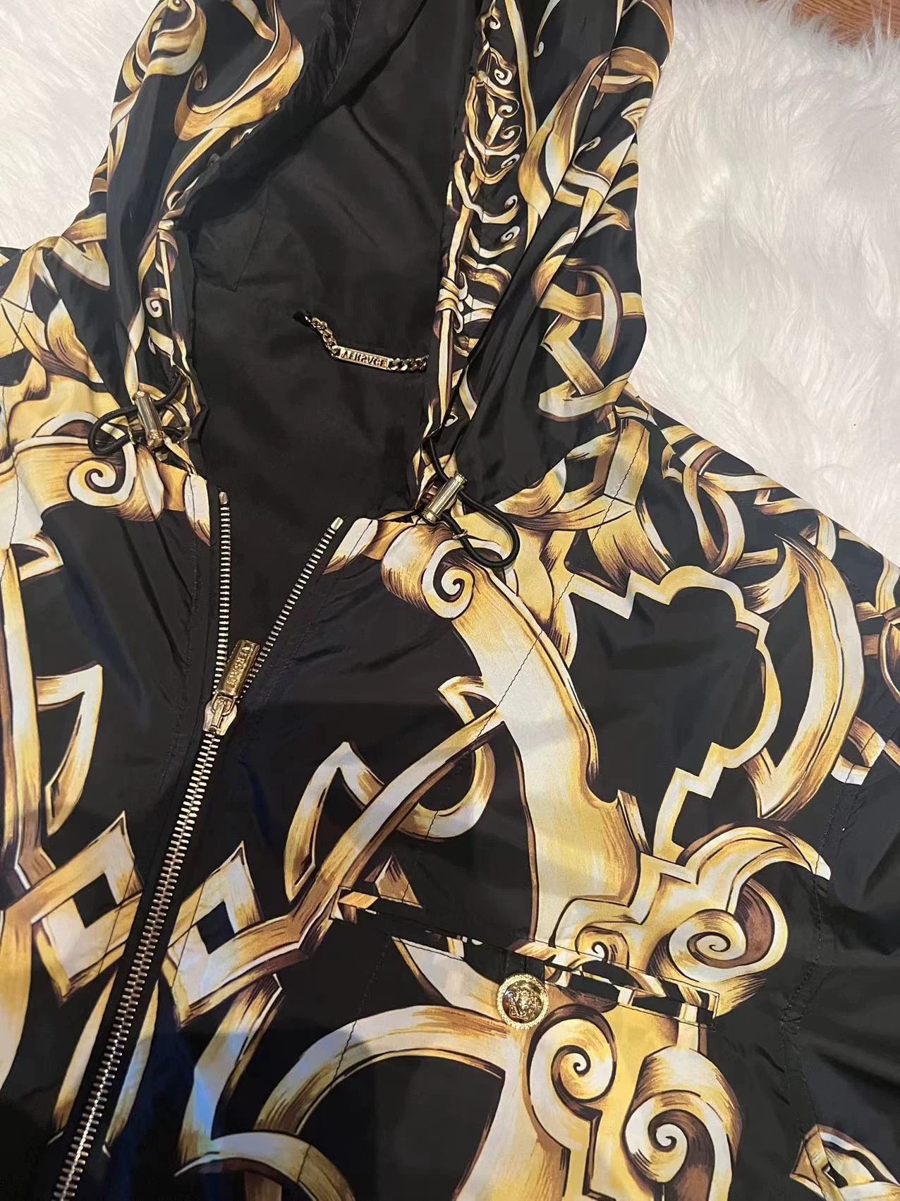 Versace Versace Baroque Print Zip Jacket Size US XL / EU 56 / 4 - 2 Thumbnail