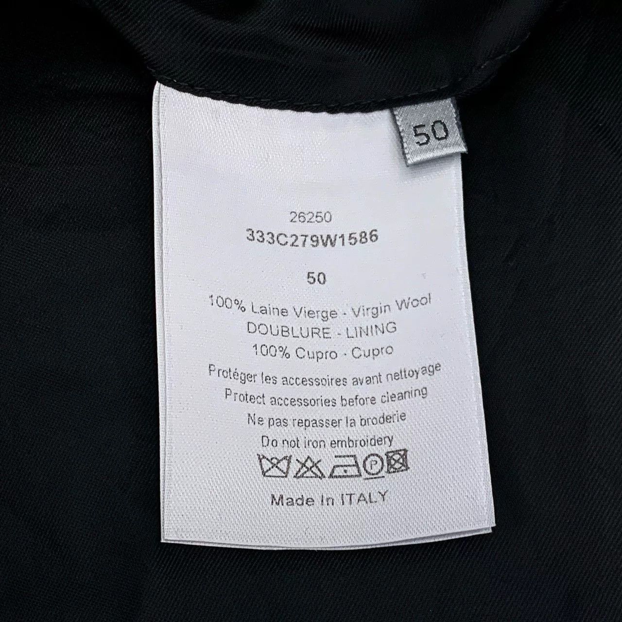 Dior Dior Black Wool Geometric Blazer Size US L / EU 52-54 / 3 - 6 Thumbnail