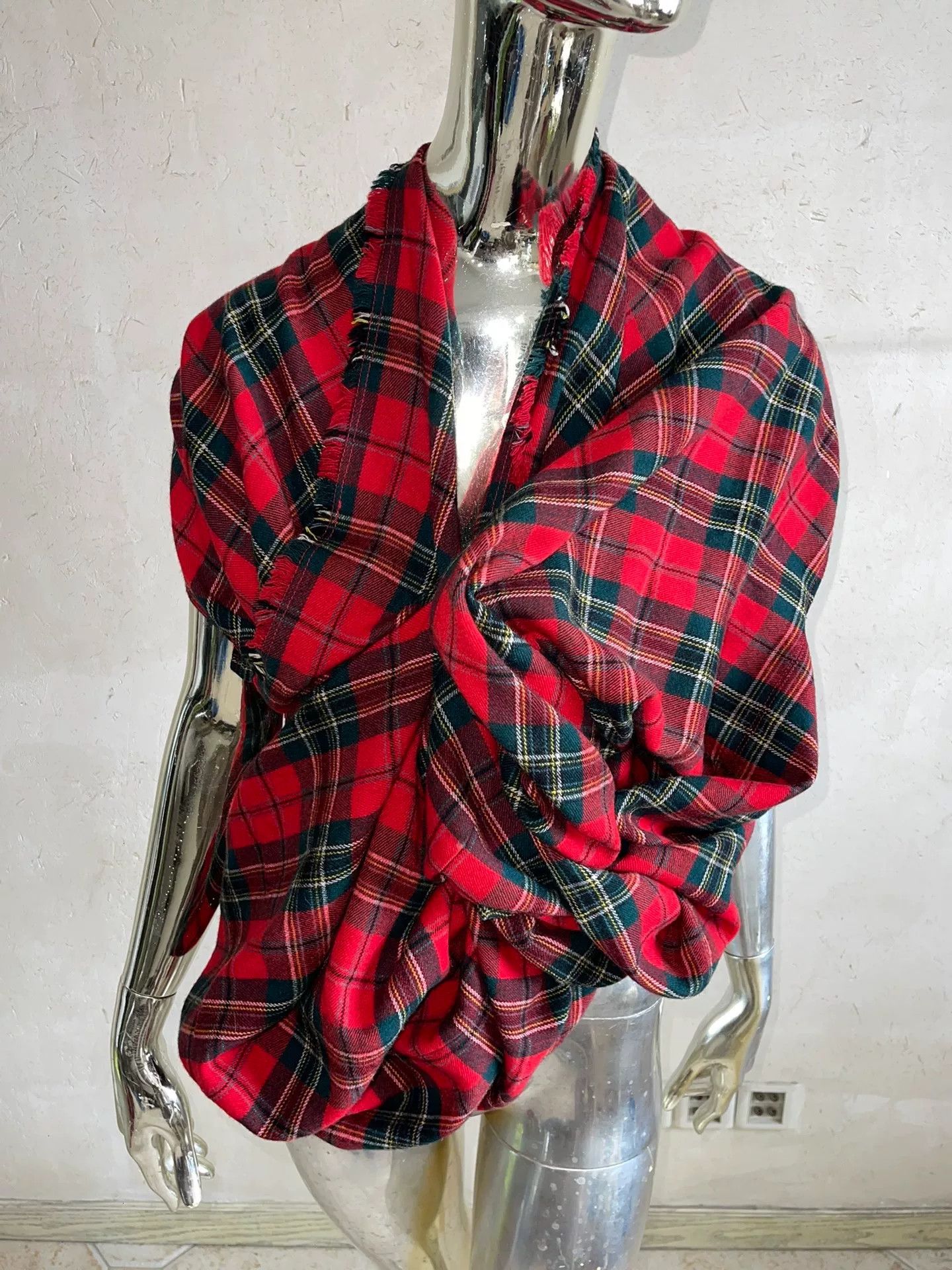 Junya Watanabe junya watanabe red plaid cardigan top Size US S / EU 44-46 / 1 - 3 Thumbnail