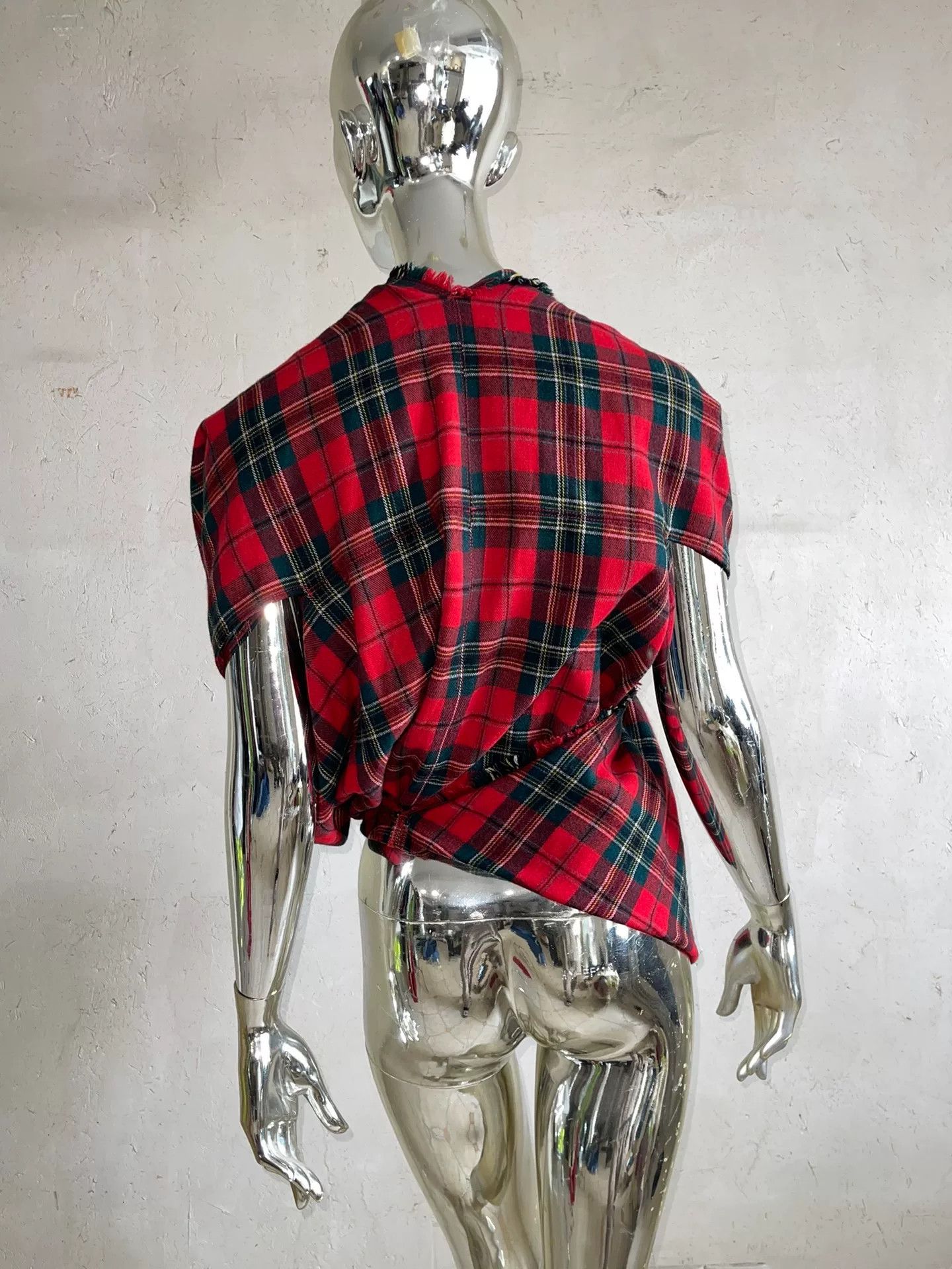 Junya Watanabe junya watanabe red plaid cardigan top Size US S / EU 44-46 / 1 - 4 Thumbnail