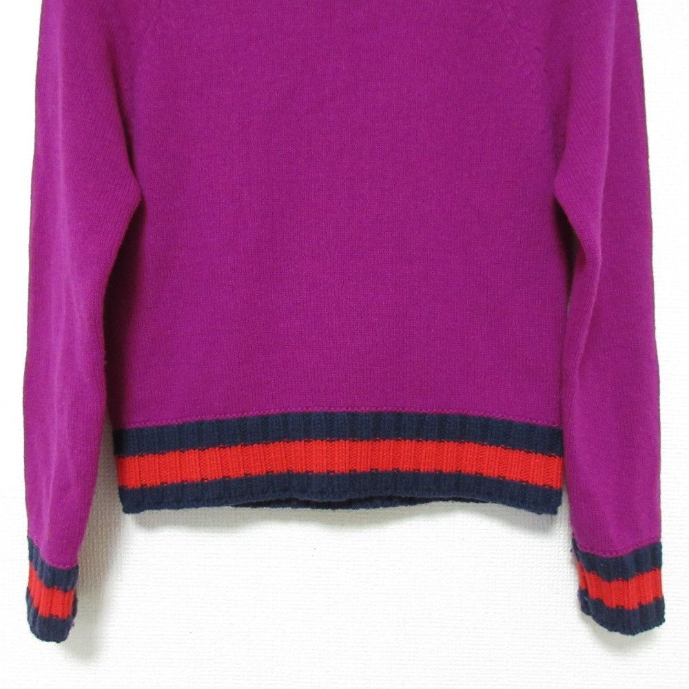 Gucci Gucci Gucci Strawberry Bijou Web Line Knitwear Cotton Tops 434164 DUTY FREE for USA Size ONE SIZE - 6 Thumbnail