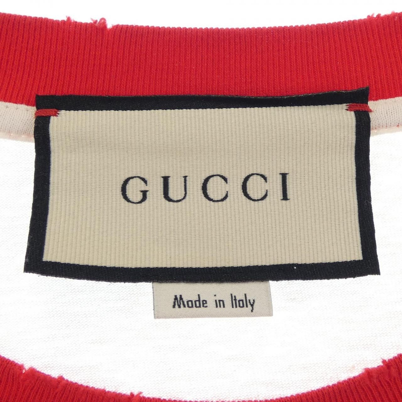 Gucci Gucci Gucci T-shirt T-shirt Cotton T-Shirts 616036 XJCVU DUTY FREE for USA Size ONE SIZE - 4 Thumbnail