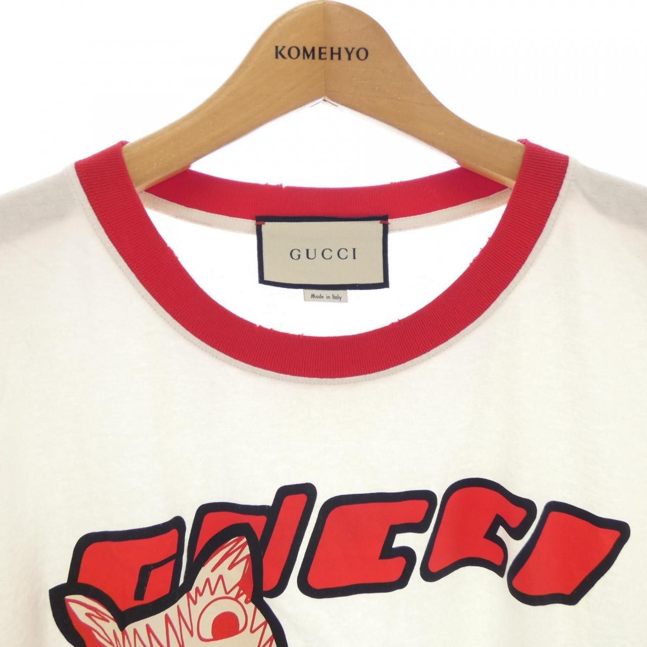 Gucci Gucci Gucci T-shirt T-shirt Cotton T-Shirts 616036 XJCVU DUTY FREE for USA Size ONE SIZE - 5 Thumbnail