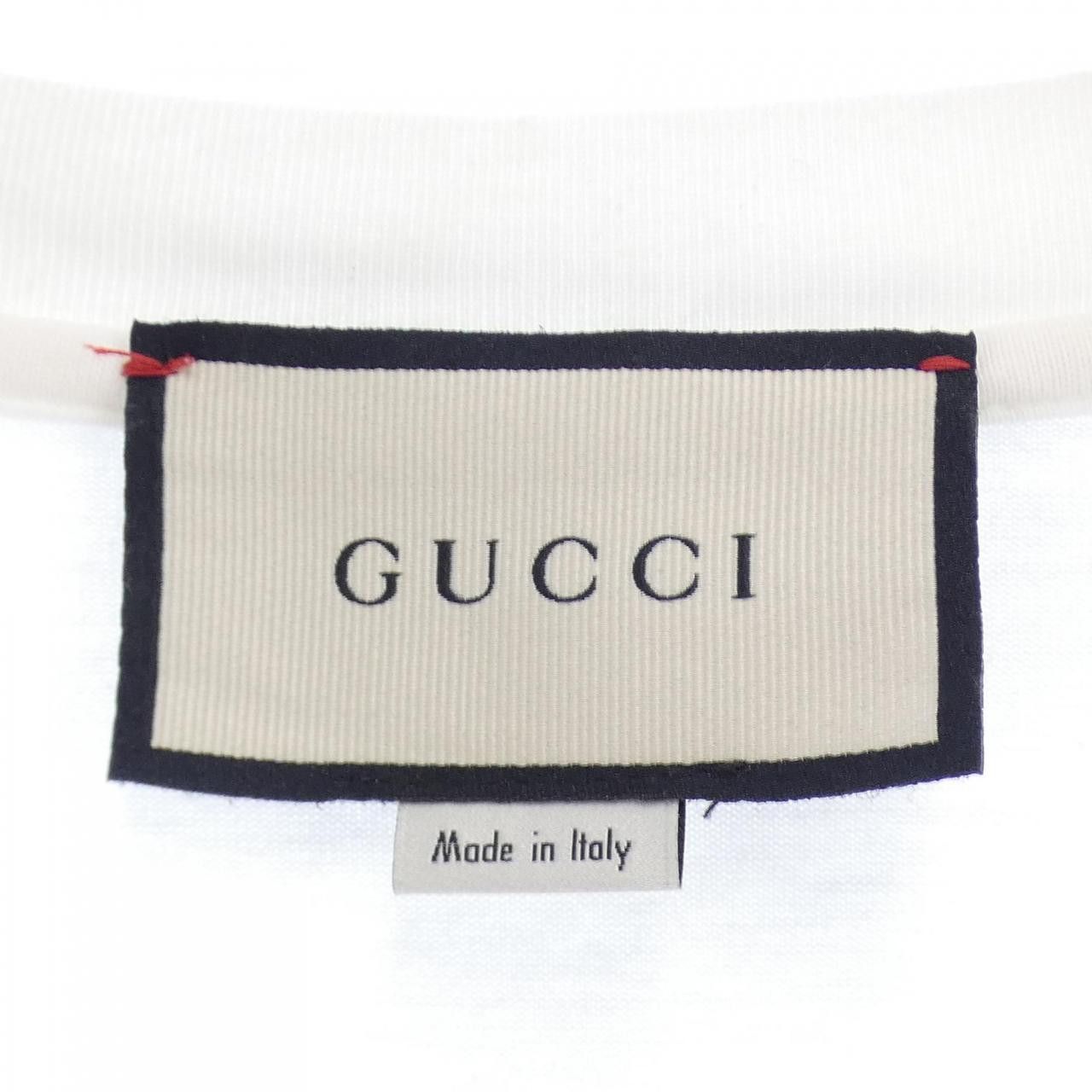 Gucci Gucci Gucci T-shirt Cotton T-Shirts 616036XJCSQ DUTY FREE for USA Size ONE SIZE - 4 Thumbnail