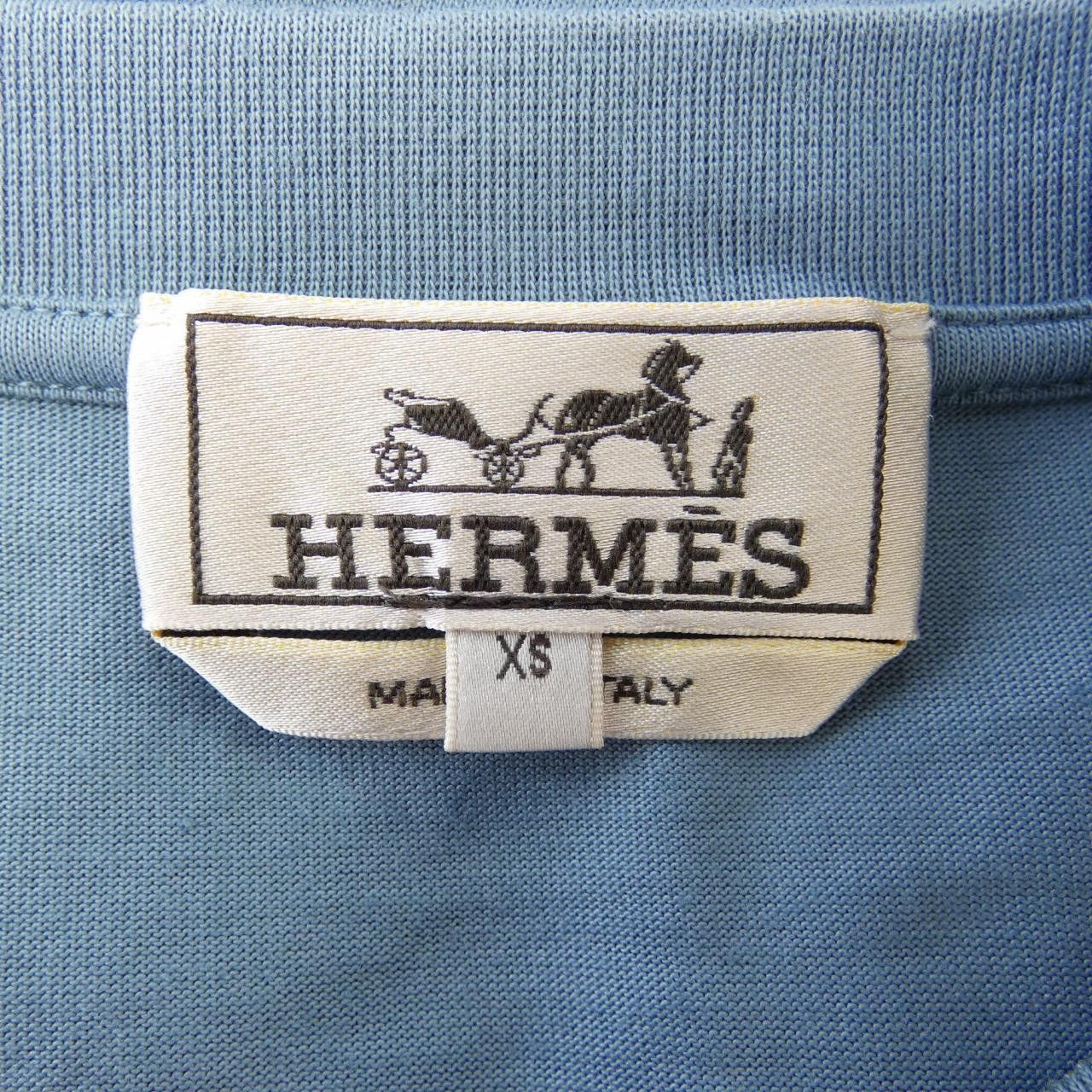 Hermes Hermes Hermès T-shirt Cotton T-shirt XS Cotton T-Shirts DUTY FREE for USA Size ONE SIZE - 4 Thumbnail