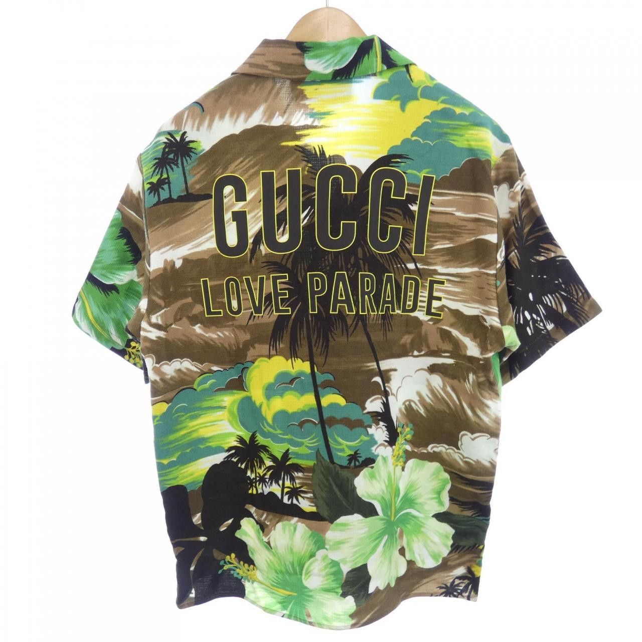 Gucci Gucci Gucci S/S Shirt Shirt Cotton Tops 694123ZAJSV DUTY FREE for USA Size ONE SIZE - 2 Thumbnail