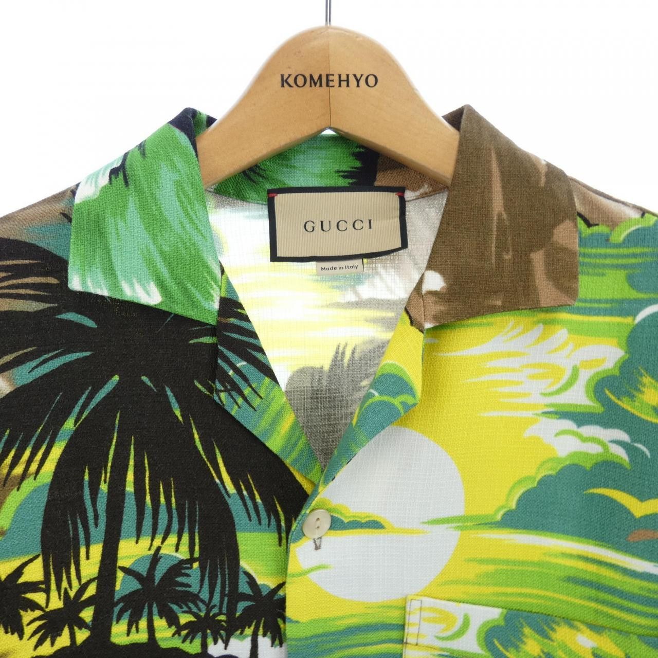 Gucci Gucci Gucci S/S Shirt Shirt Cotton Tops 694123ZAJSV DUTY FREE for USA Size ONE SIZE - 5 Thumbnail