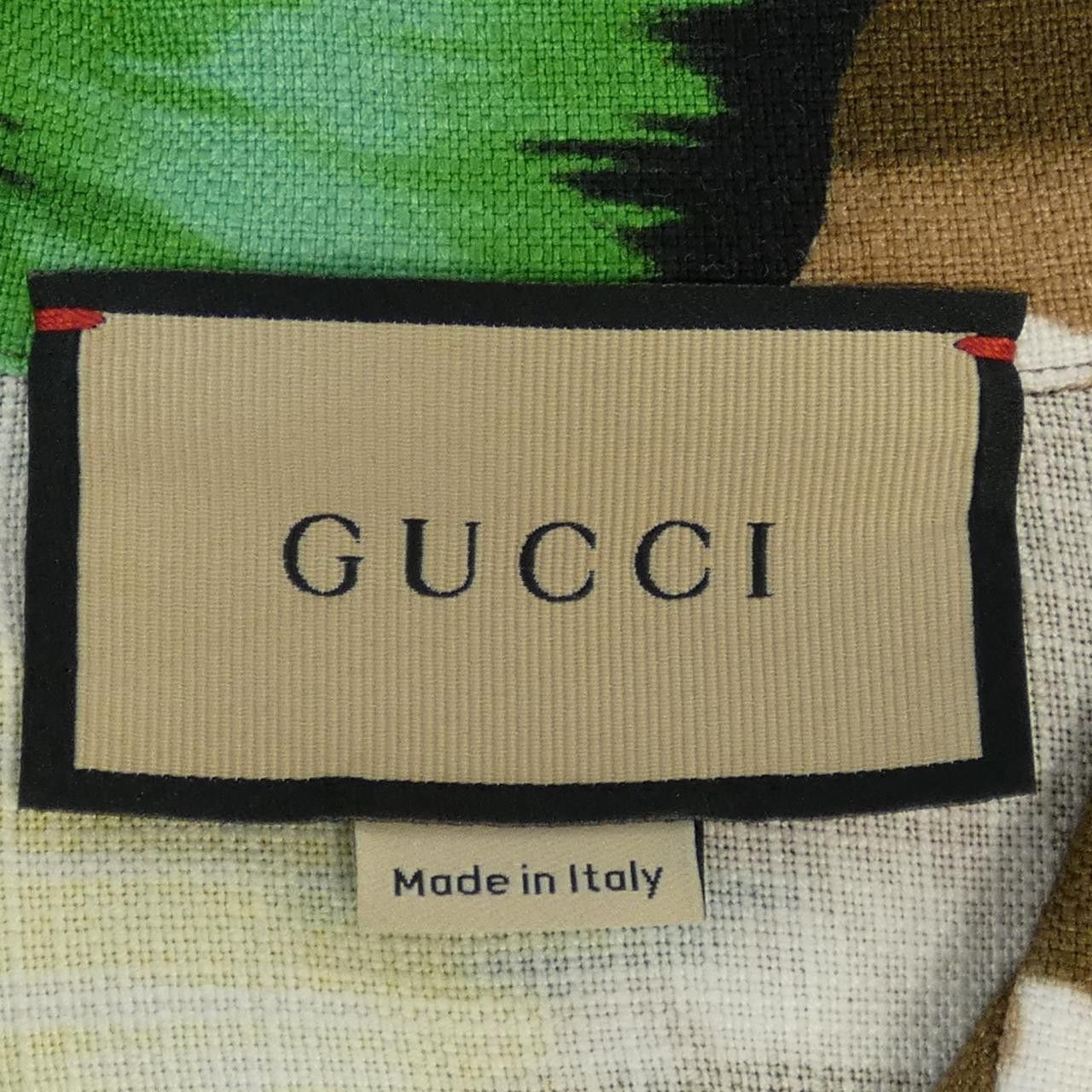 Gucci Gucci Gucci S/S Shirt Shirt Cotton Tops 694123ZAJSV DUTY FREE for USA Size ONE SIZE - 4 Thumbnail