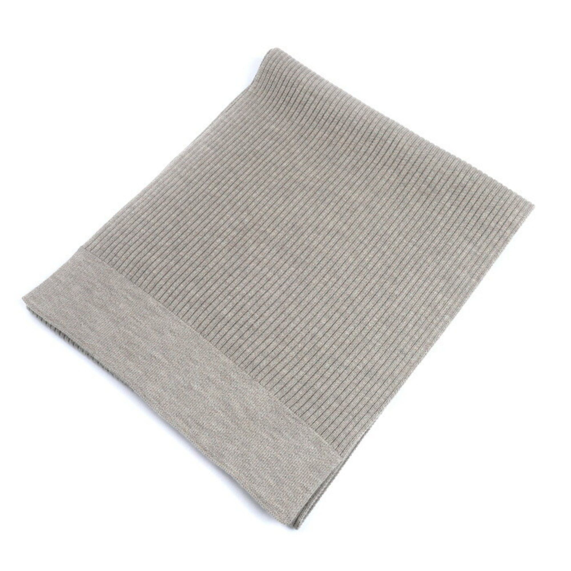 Loewe LOEWE Women's Ribbed Greige Scarf F540257X22 Size ONE SIZE - 2 Thumbnail