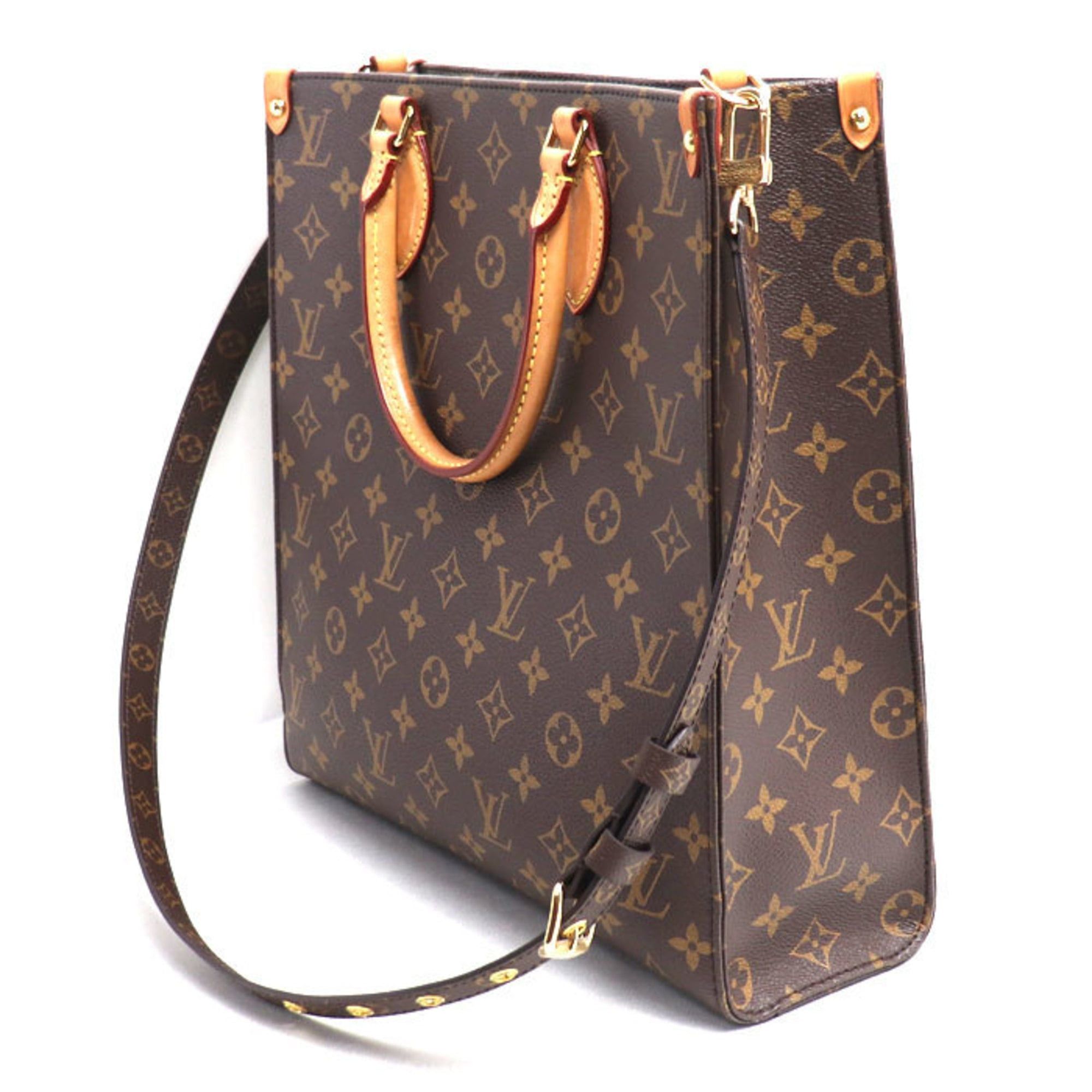 Louis Vuitton LOUIS VUITTON Sac Plat PM 2-Way Shoulder Bag Monogram M45848 Women's Size ONE SIZE - 2 Thumbnail