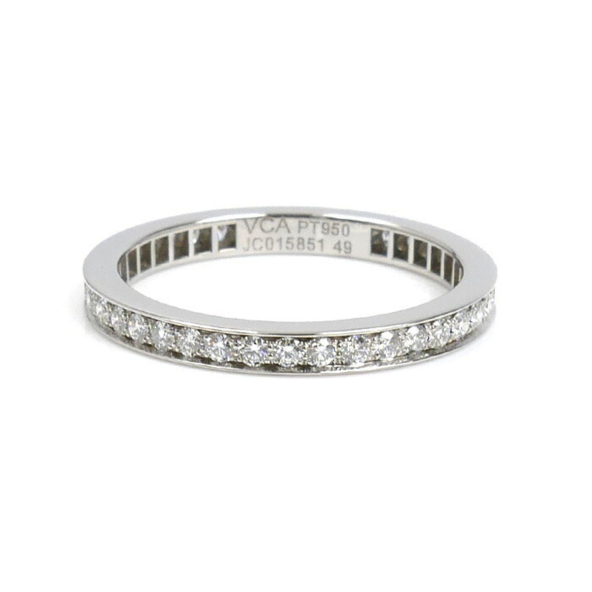 Van Cleef & Arpels Van Cleef & Arpels Pt950 Platinum Romance Eternity Ring VCARPJMJ00 with Diamonds, Size 9, 49mm, 2.2g, Women's Size ONE SIZE - 3 Thumbnail