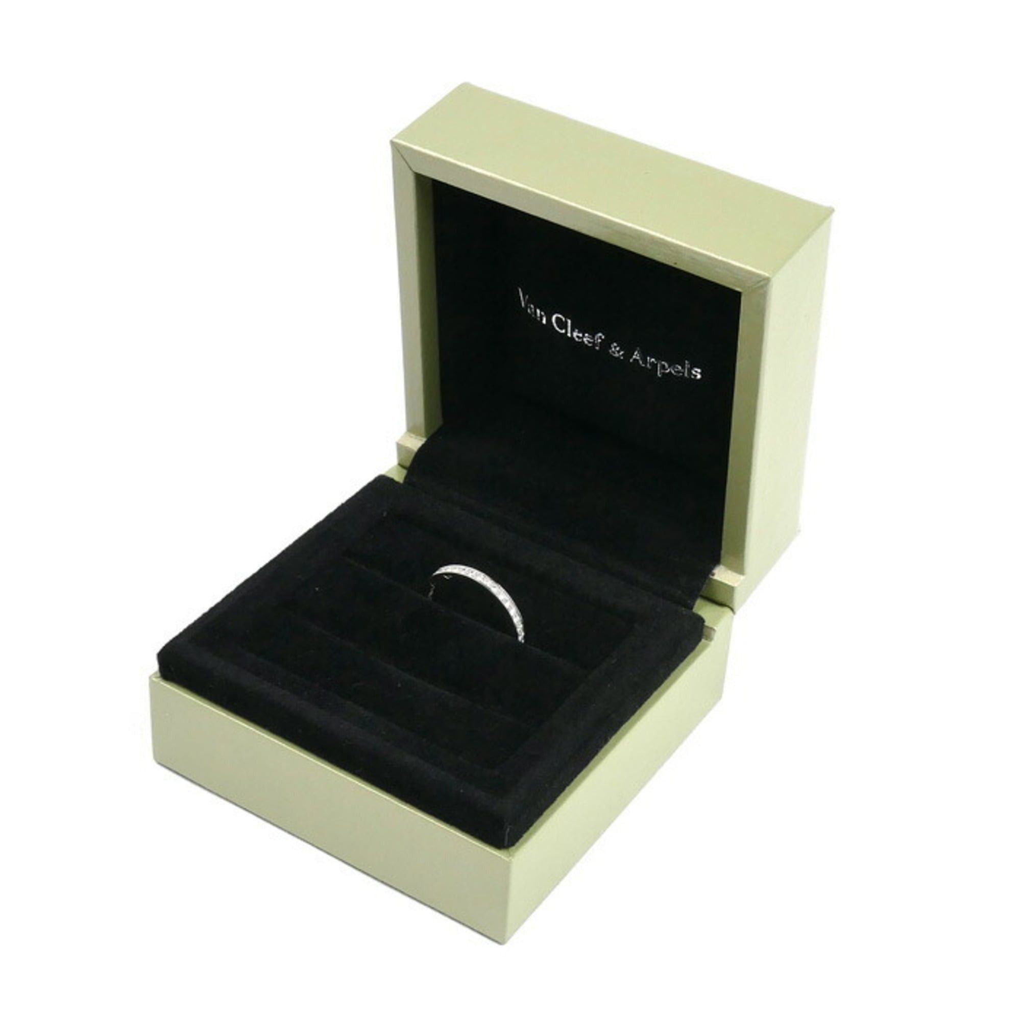 Van Cleef & Arpels Van Cleef & Arpels Pt950 Platinum Romance Eternity Ring VCARPJMJ00 with Diamonds, Size 9, 49mm, 2.2g, Women's Size ONE SIZE - 8 Thumbnail