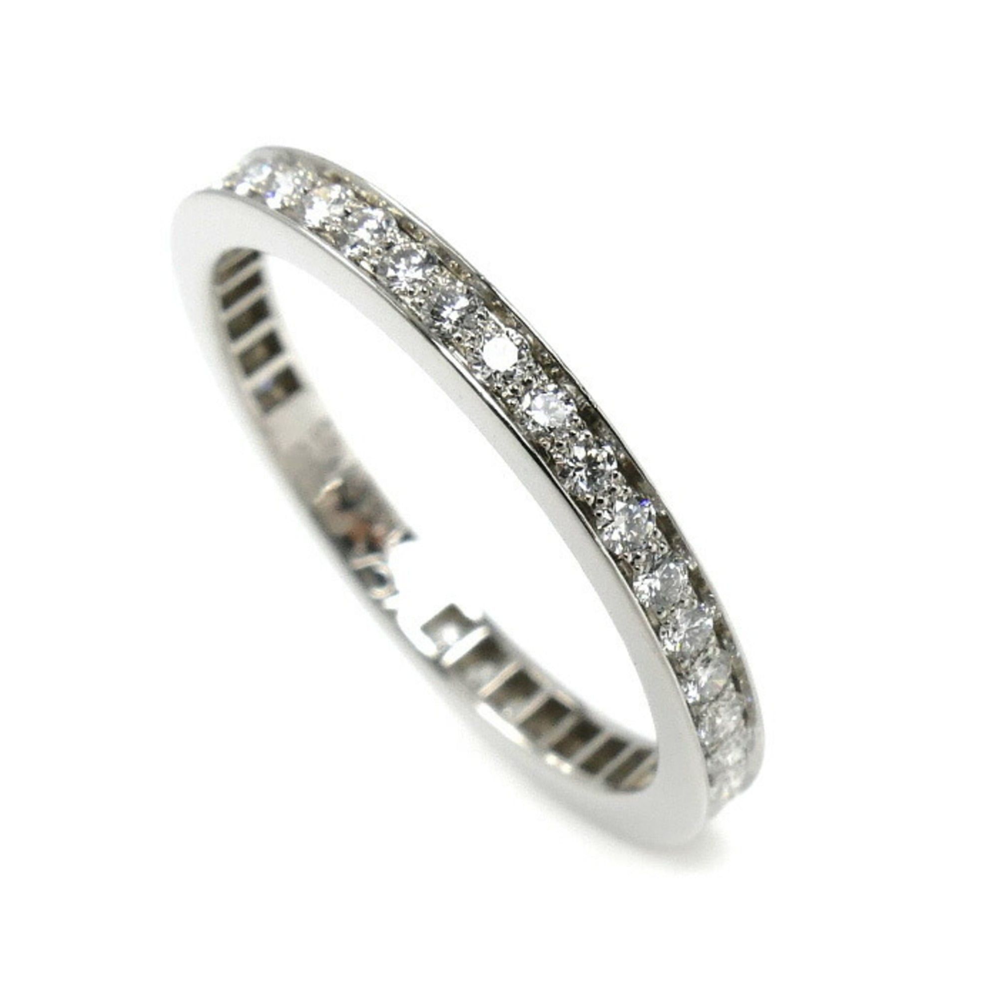Van Cleef & Arpels Van Cleef & Arpels Pt950 Platinum Romance Eternity Ring VCARPJMJ00 with Diamonds, Size 9, 49mm, 2.2g, Women's Size ONE SIZE - 2 Thumbnail