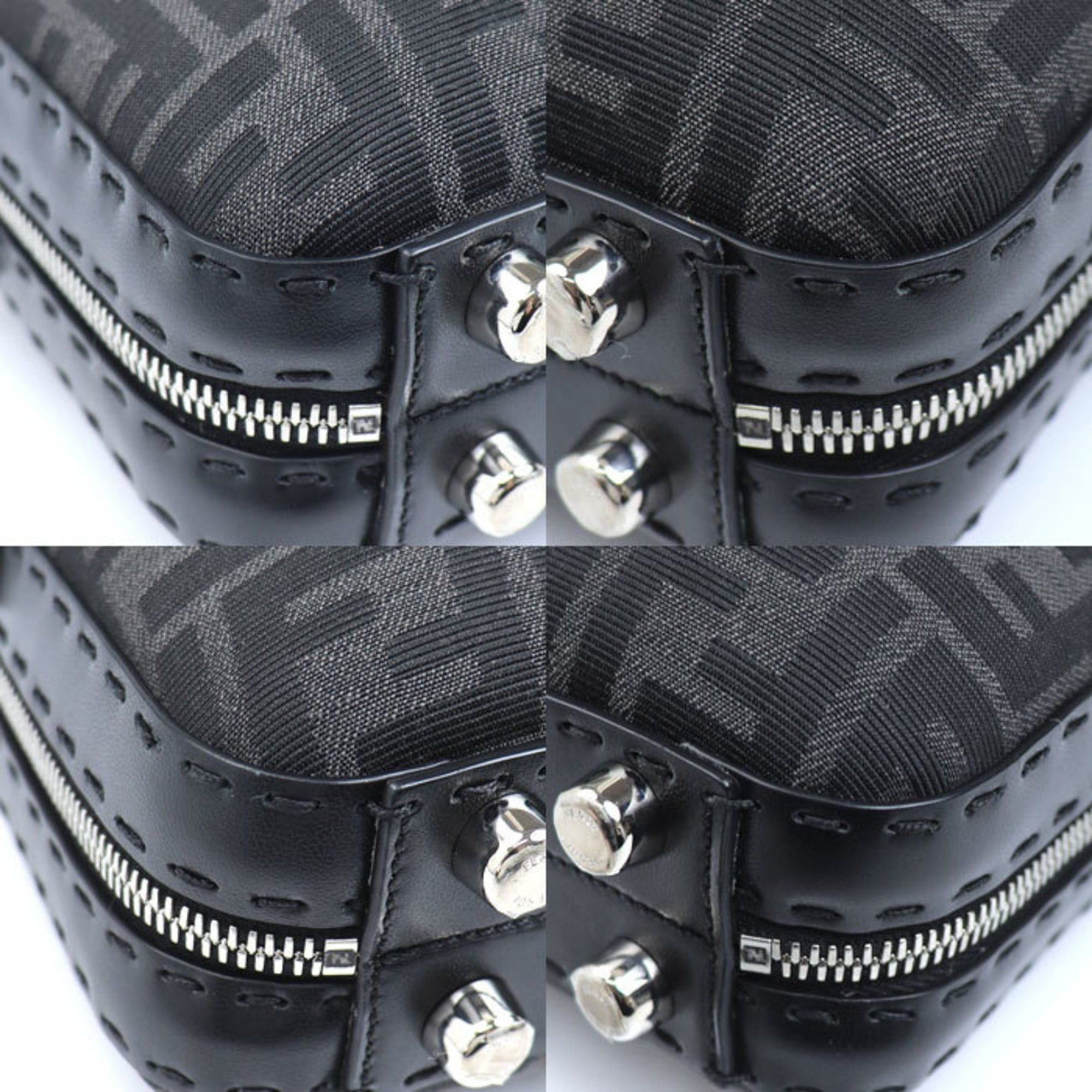 Fendi FENDI Mini Zucca Shoulder Bag, Black, 7VA552, Unisex Size ONE SIZE - 5 Thumbnail