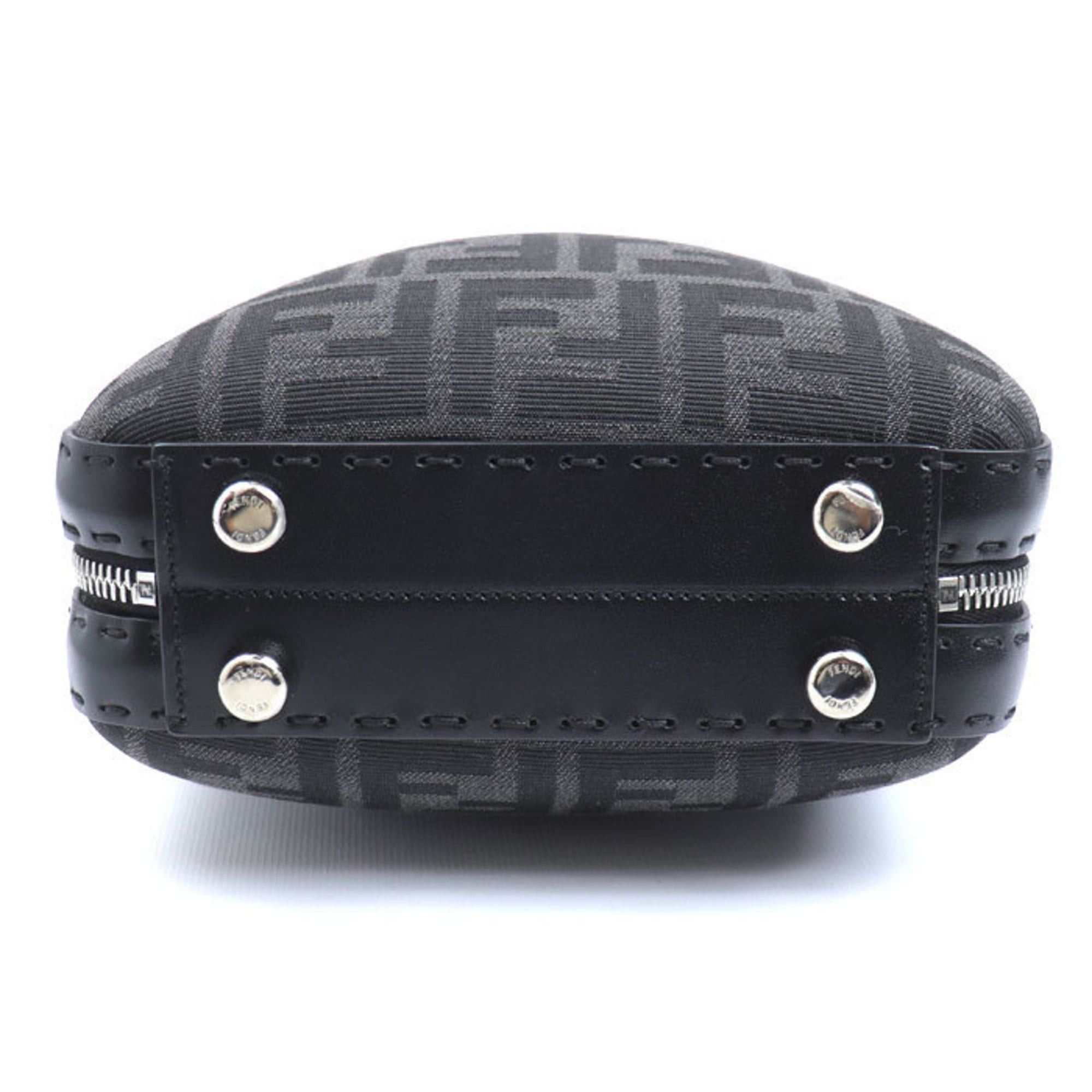 Fendi FENDI Mini Zucca Shoulder Bag, Black, 7VA552, Unisex Size ONE SIZE - 3 Thumbnail