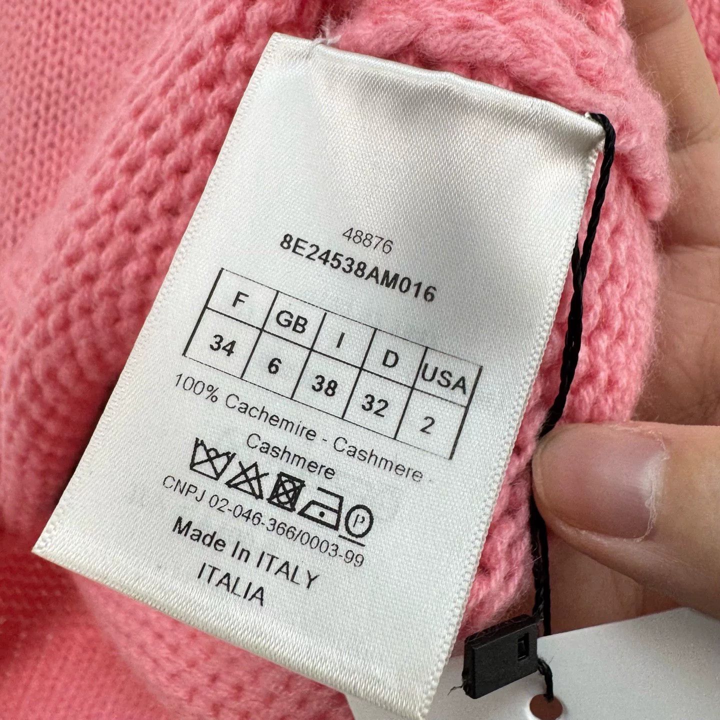 Dior dior pink knit sweater with j’adior logo Size US XS / EU 42 / 0 - 5 Thumbnail