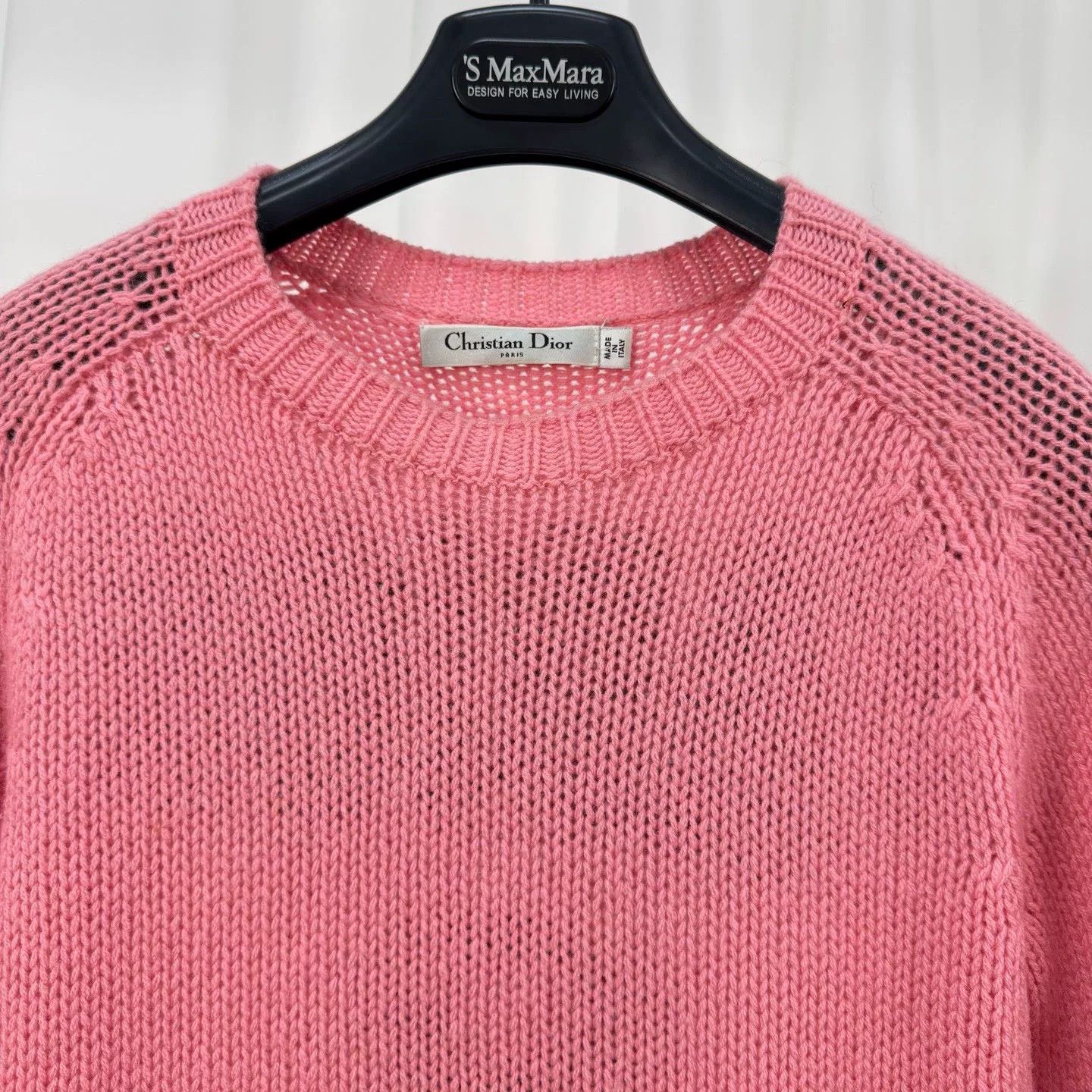 Dior dior pink knit sweater with j’adior logo Size US XS / EU 42 / 0 - 3 Thumbnail