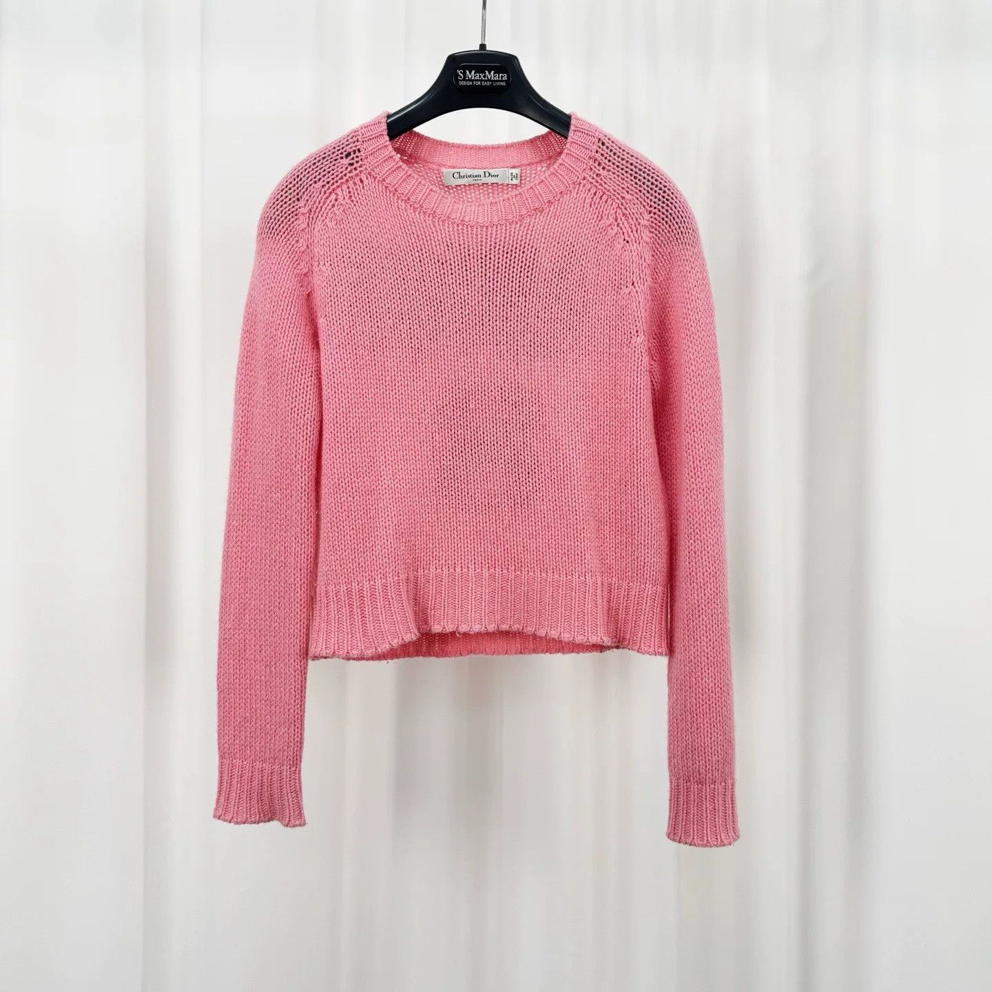 Dior dior pink knit sweater with j’adior logo Size US XS / EU 42 / 0 - 2 Thumbnail