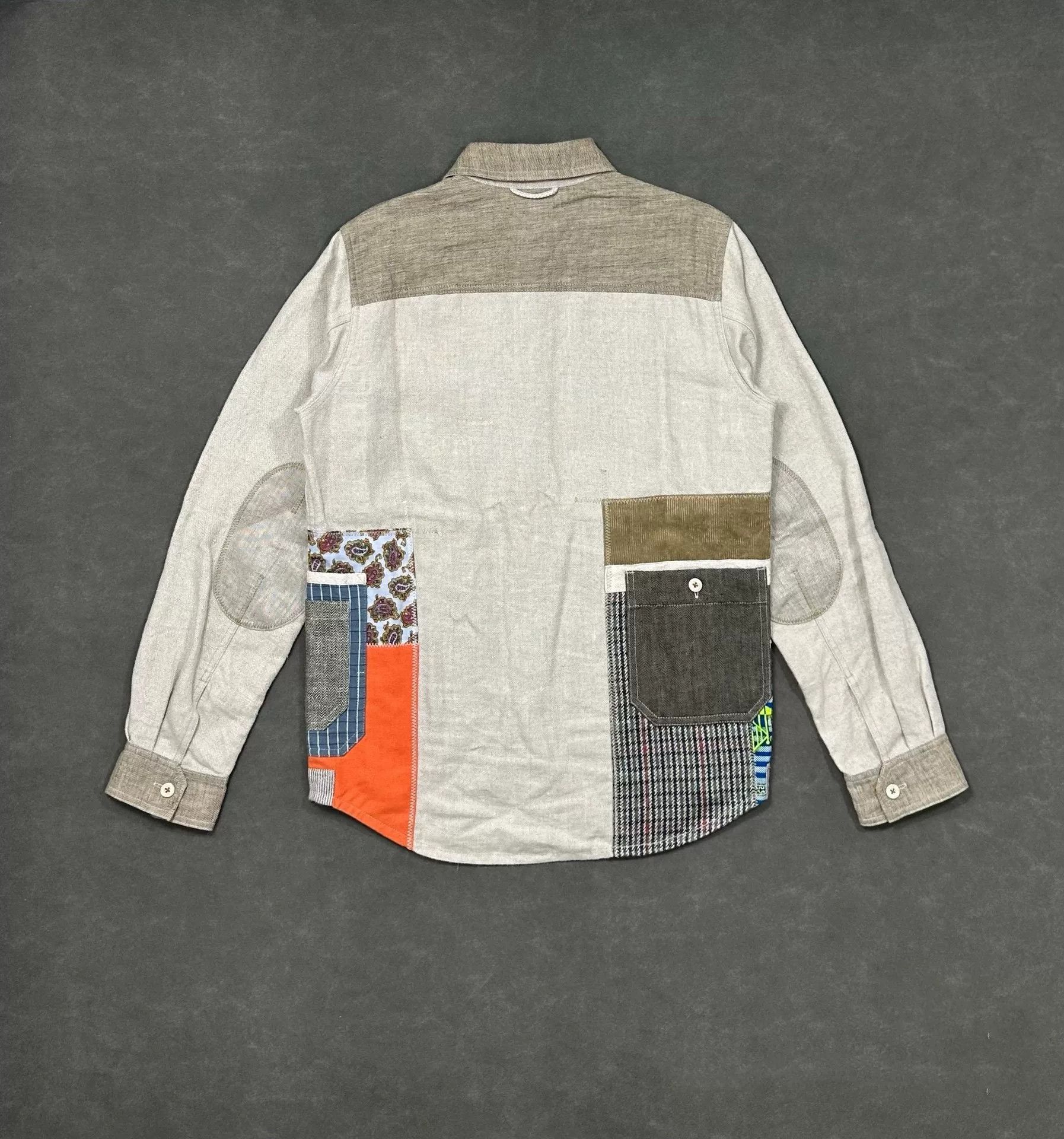 Junya Watanabe junya watanabe patchwork cotton-linen jacket Size US M / EU 48-50 / 2 - 4 Thumbnail